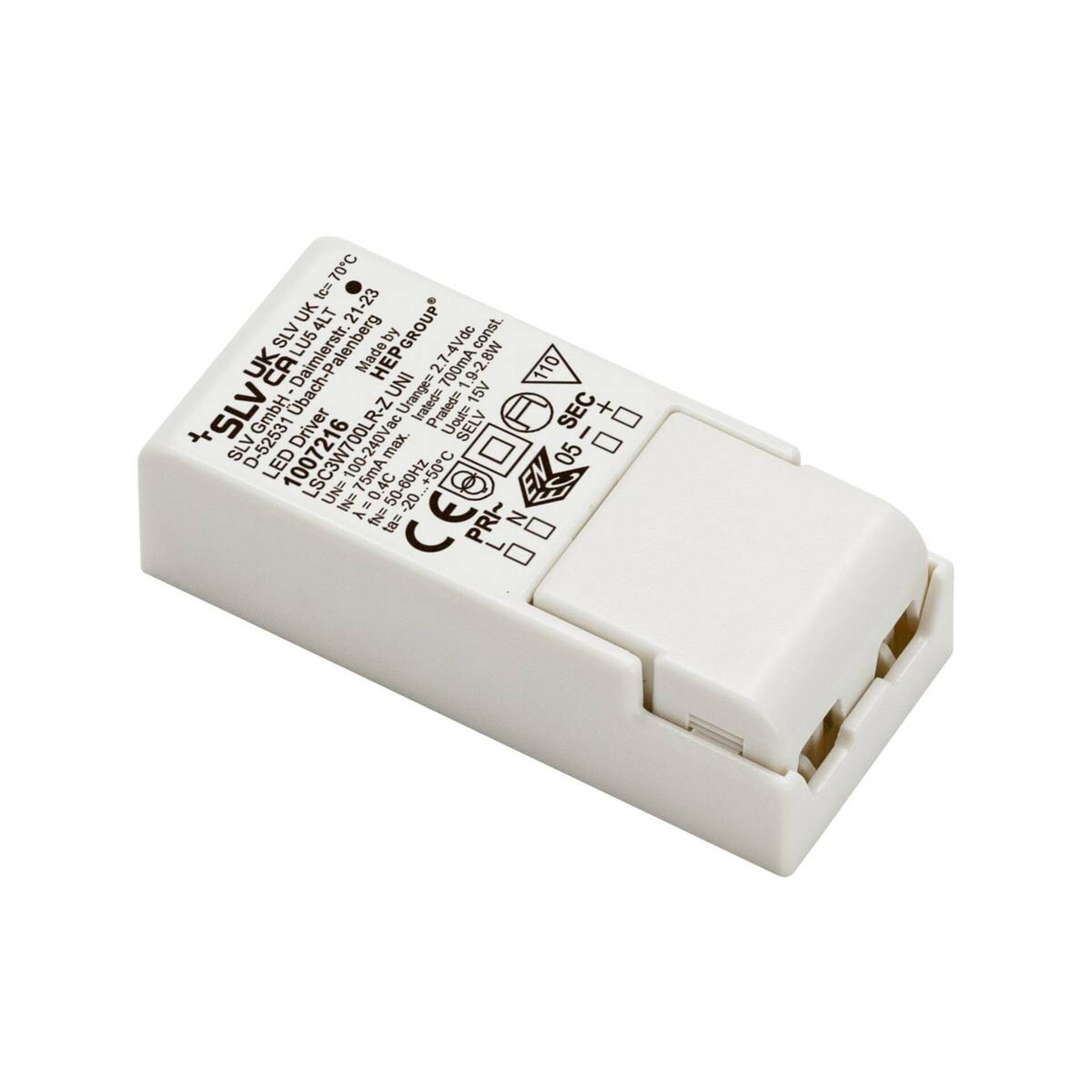 Levně BIG WHITE (SLV) LED driver 3 W 700 mA s odlehčením tahu 1007216