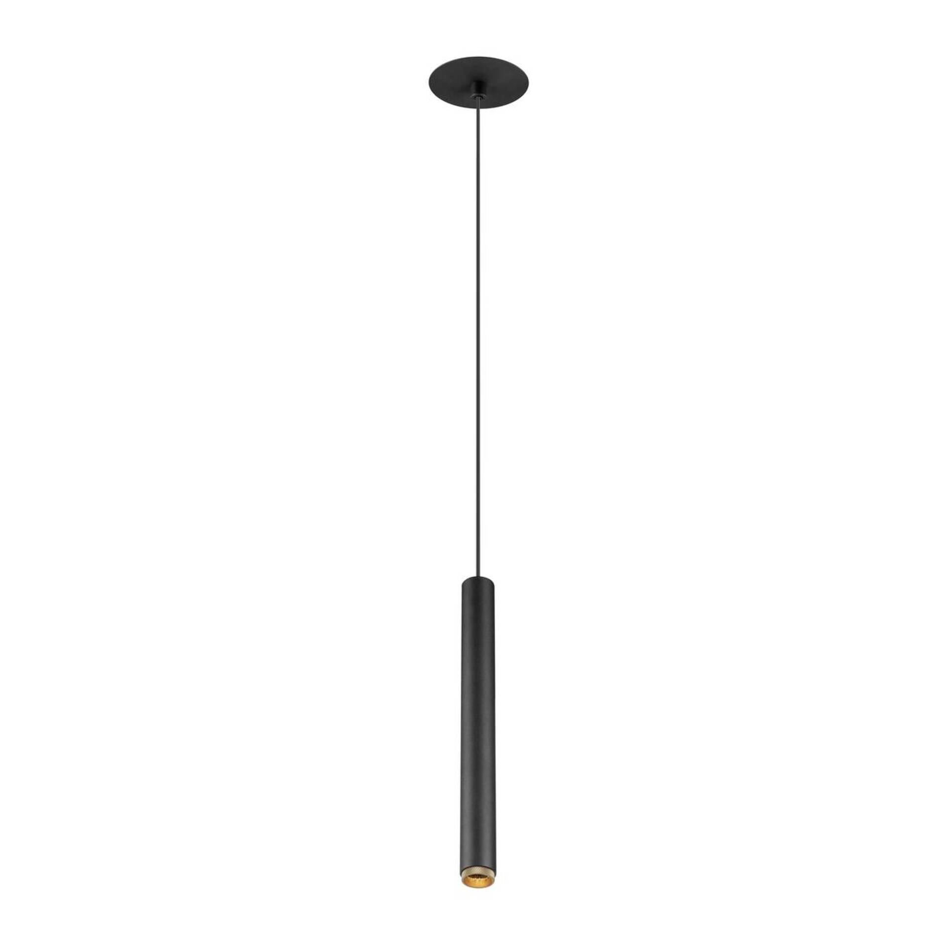 Levně BIG WHITE SLV GRIP! S závěsné svítidlo, PHASE, délka závěsu 200 cm, 2700 K, 29°, černá / zlatá 1009062