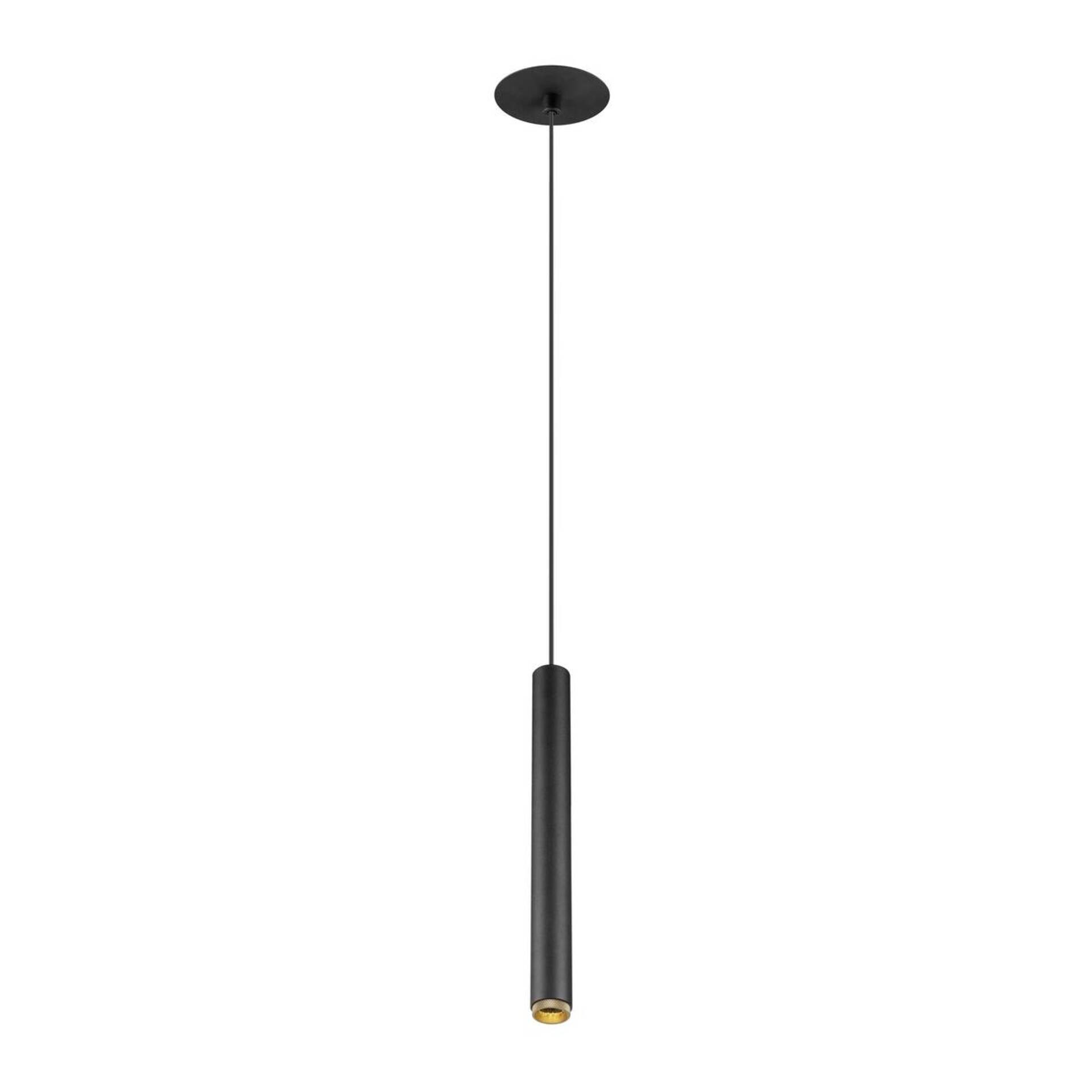 Levně BIG WHITE SLV GRIP! S závěsné svítidlo, PHASE, délka závěsu 200 cm, 3000 K, 29°, černá / zlatá 1009063