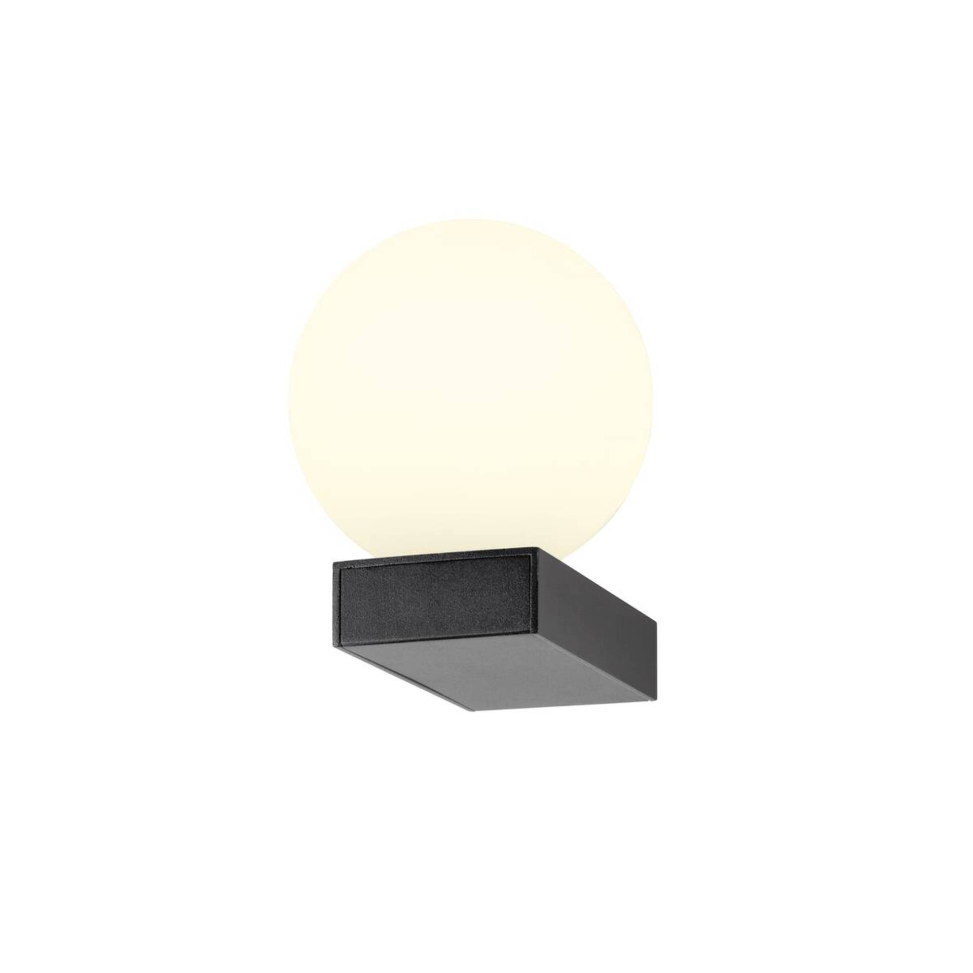Levně BIG WHITE SLV SUN WL UP, G9, nástěnná lampa, kulatá, 1 x max. 5 W, IP20, černá 1009144