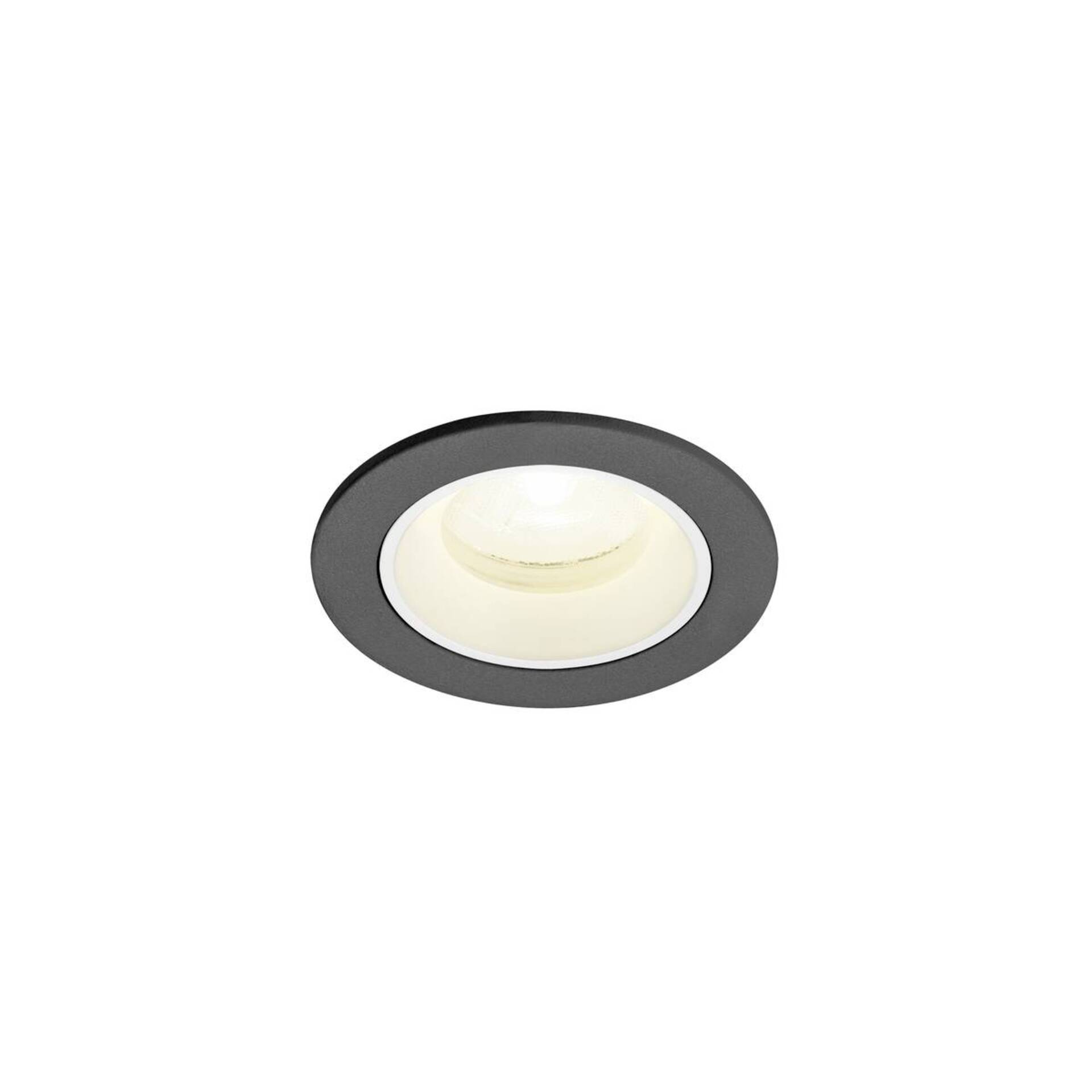 Levně BIG WHITE SLV NUMINOS XS Stropní vestavné svítidlo, 4000 K, 20°, IP20, kulaté, černé / bílé 1009308