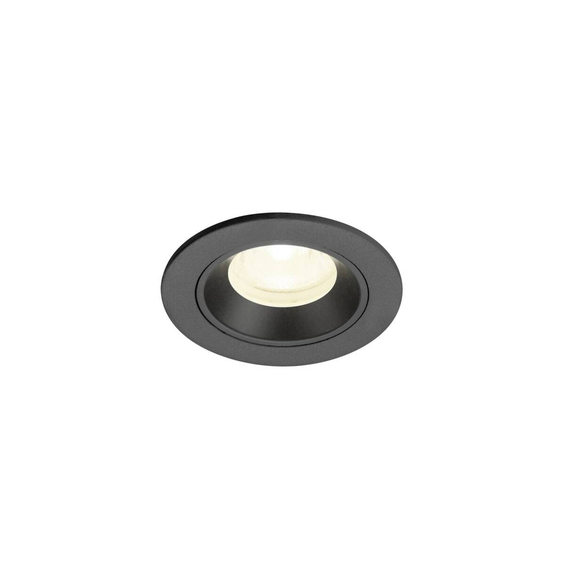 Levně BIG WHITE SLV NUMINOS XS Stropní vestavné svítidlo, 4000 K, 40°, IP20, kulaté, černé 1009310