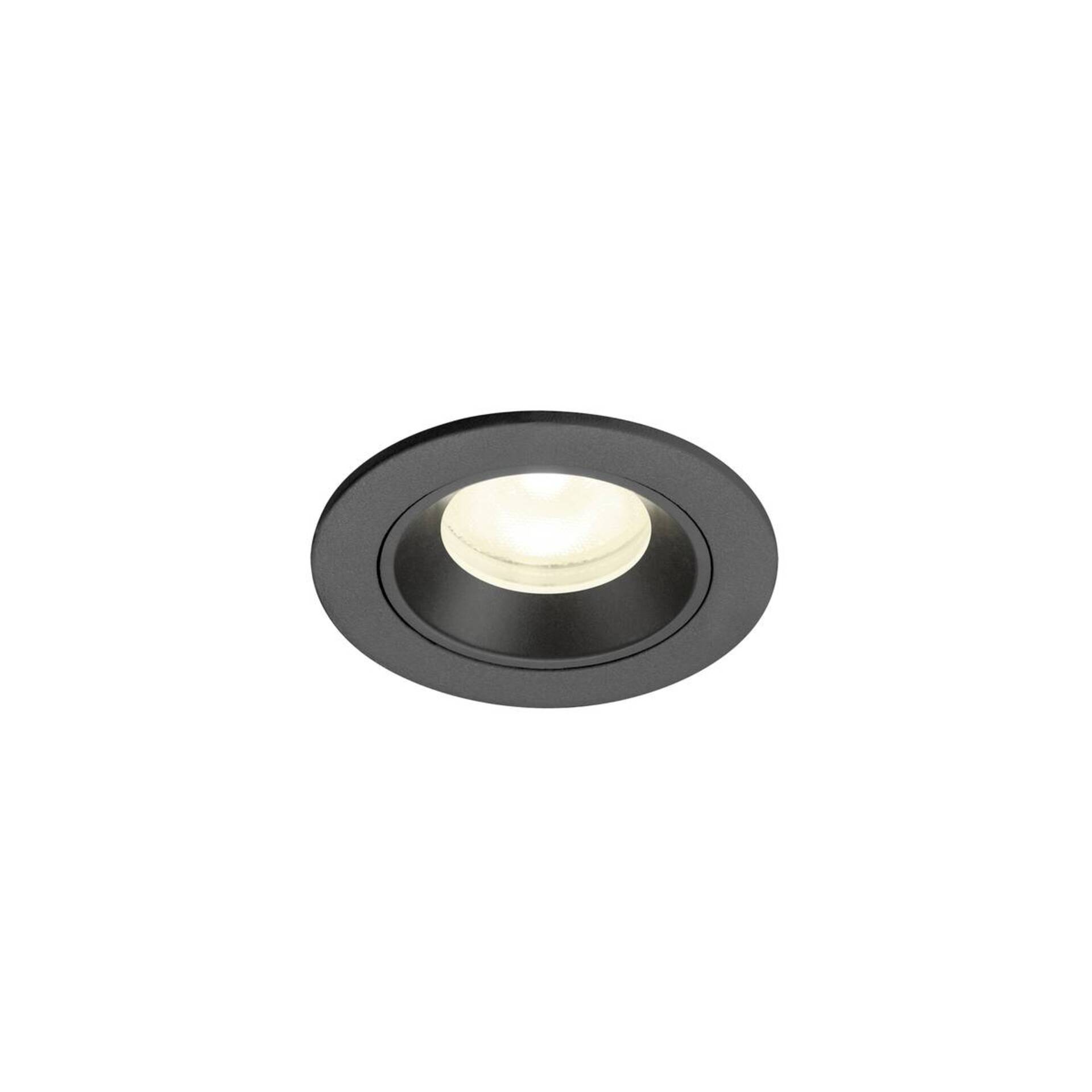 Levně BIG WHITE SLV NUMINOS XS Stropní vestavné svítidlo, 4000 K, 55°, IP20, kulaté, černé 1009313