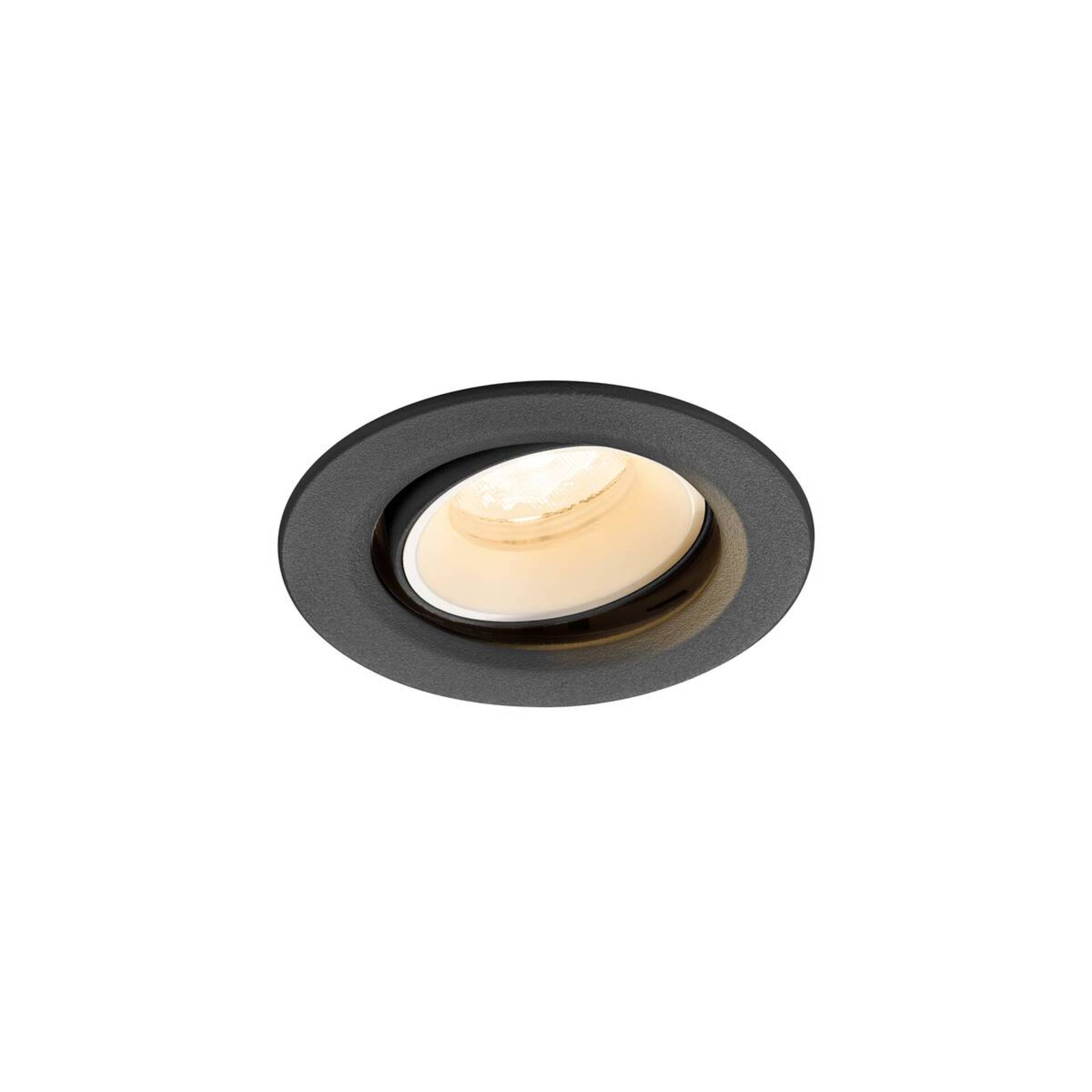 Levně BIG WHITE SLV NUMINOS MOVE XS Stropní vestavné svítidlo, 2700 K, 40°, IP20, kulaté, černé / bílé 1009329