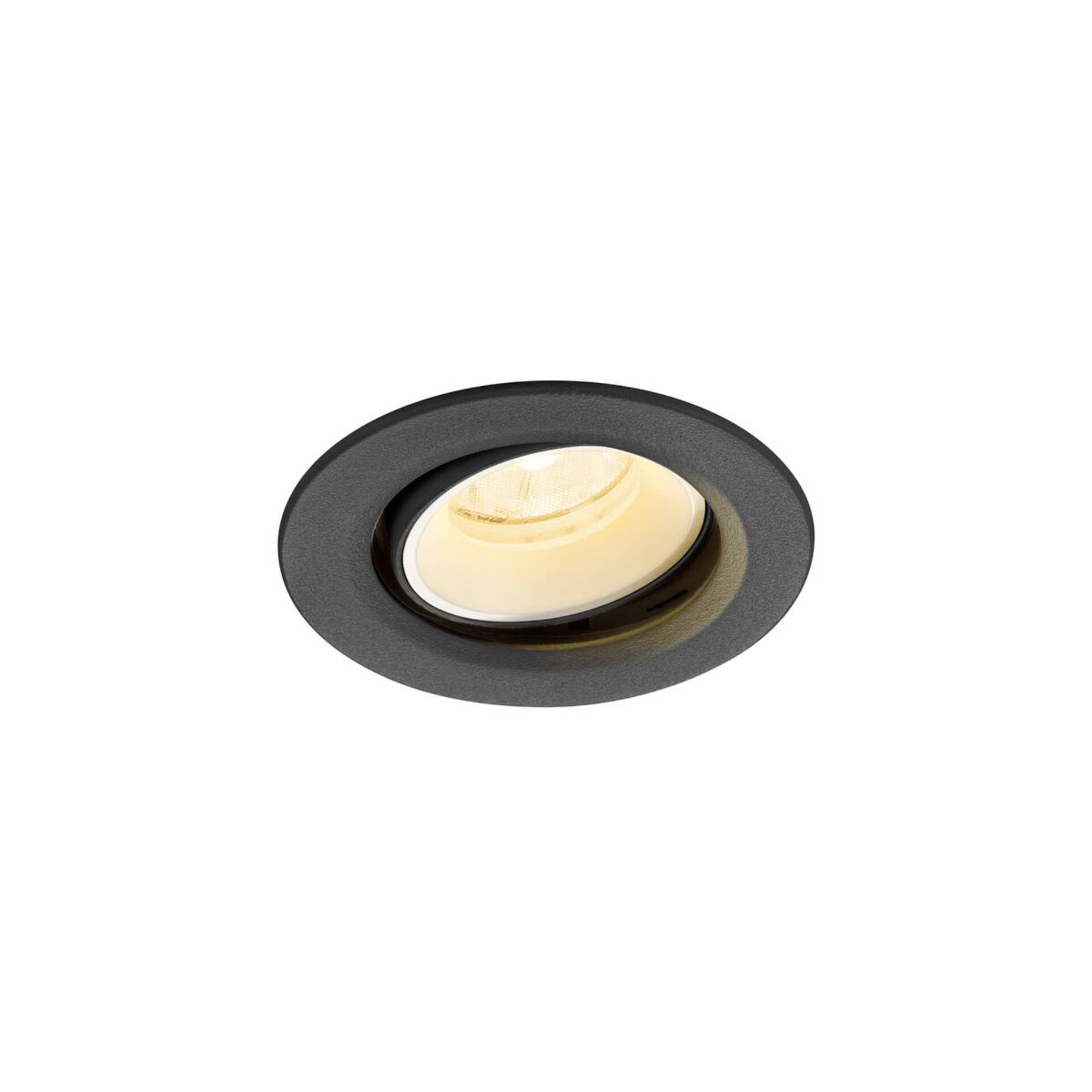 Levně BIG WHITE SLV NUMINOS MOVE XS Stropní vestavné svítidlo, 4000 K, 20°, IP20, kulaté, černé / bílé 1009362