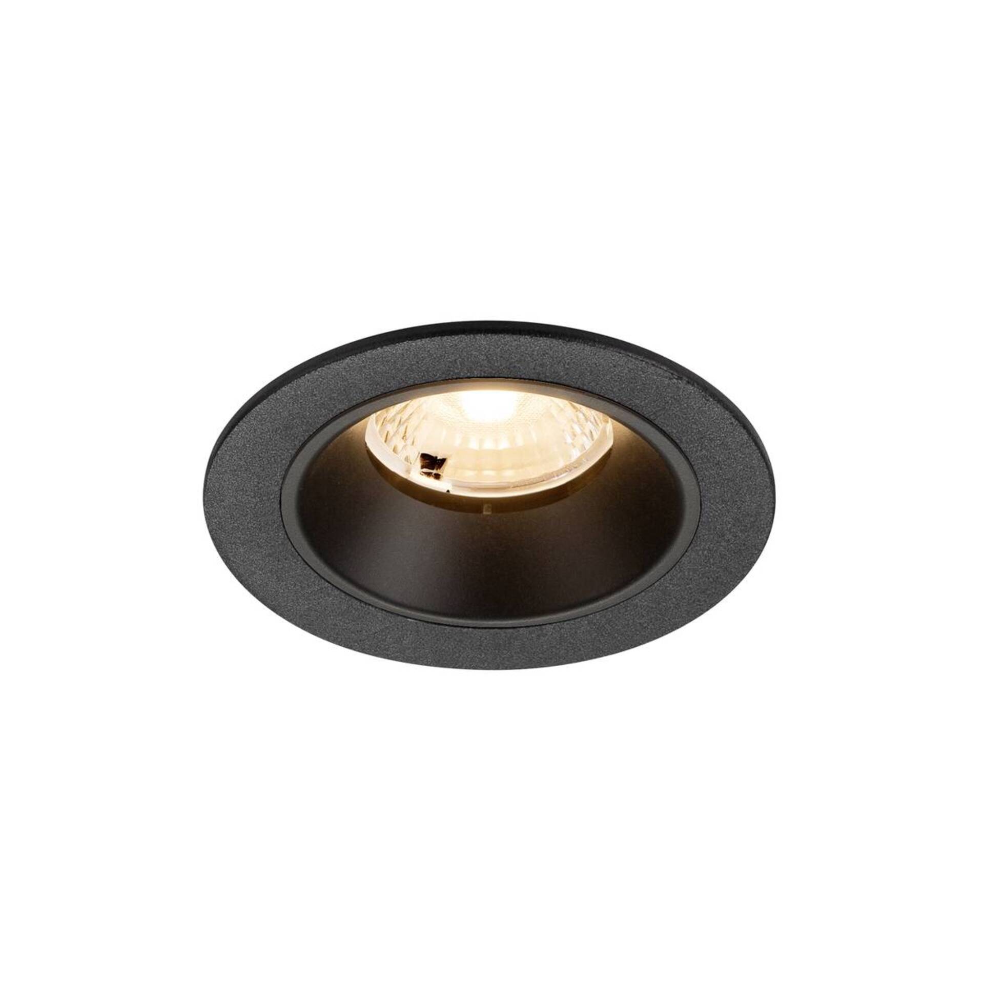 Levně BIG WHITE SLV NUMINOS S Stropní vestavné svítidlo, 2700 K, 40°, IP20, kulaté, černé 1009436