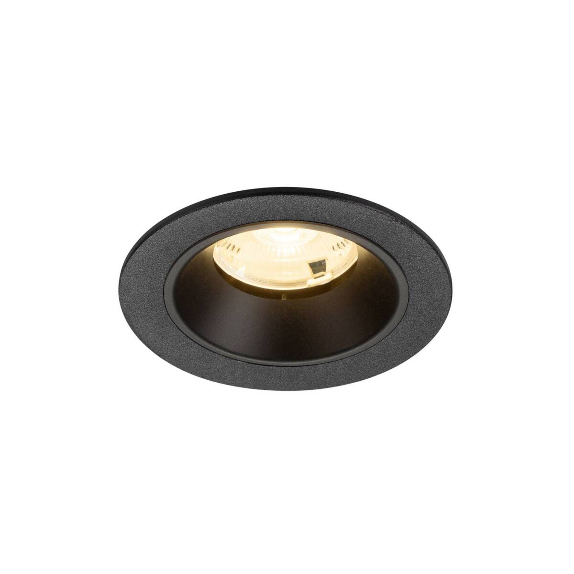 Levně BIG WHITE SLV NUMINOS S Stropní vestavné svítidlo, 3000 K, 20°, IP20, kulaté, černé 1009451