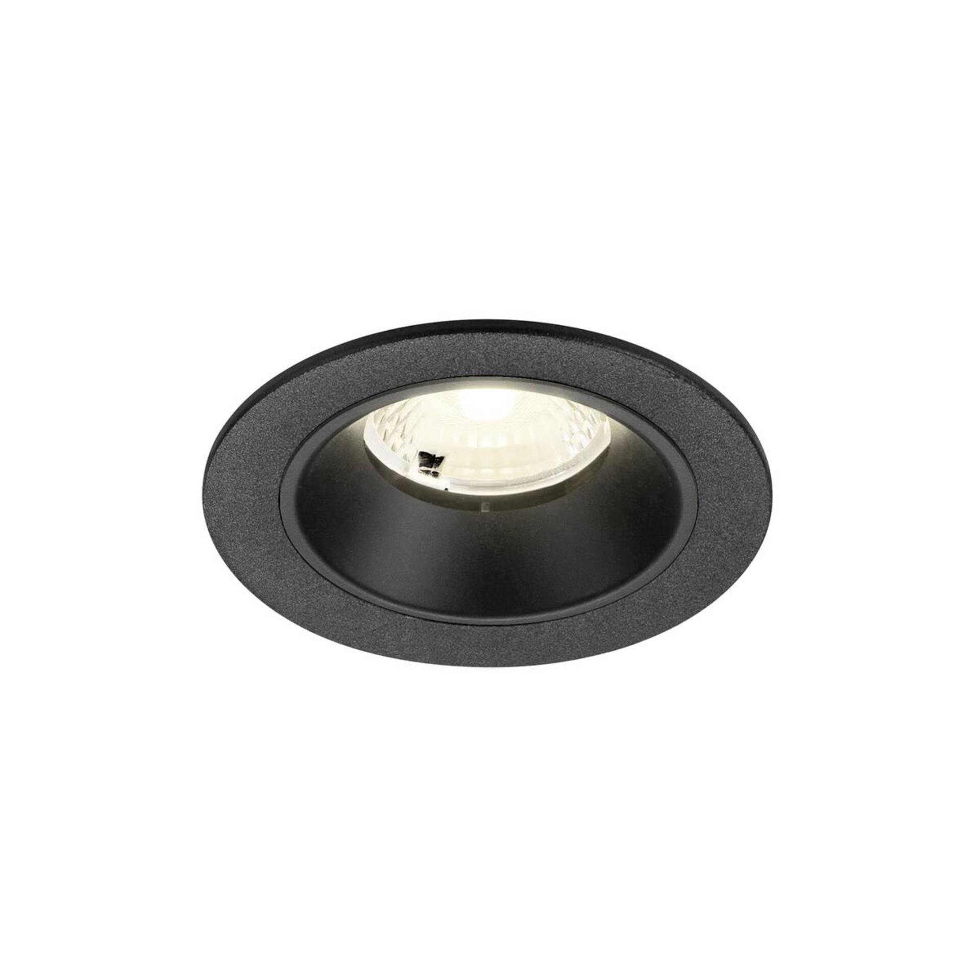 Levně BIG WHITE SLV NUMINOS S Stropní vestavné svítidlo, 4000 K, 40°, IP20, kulaté, černé 1009472