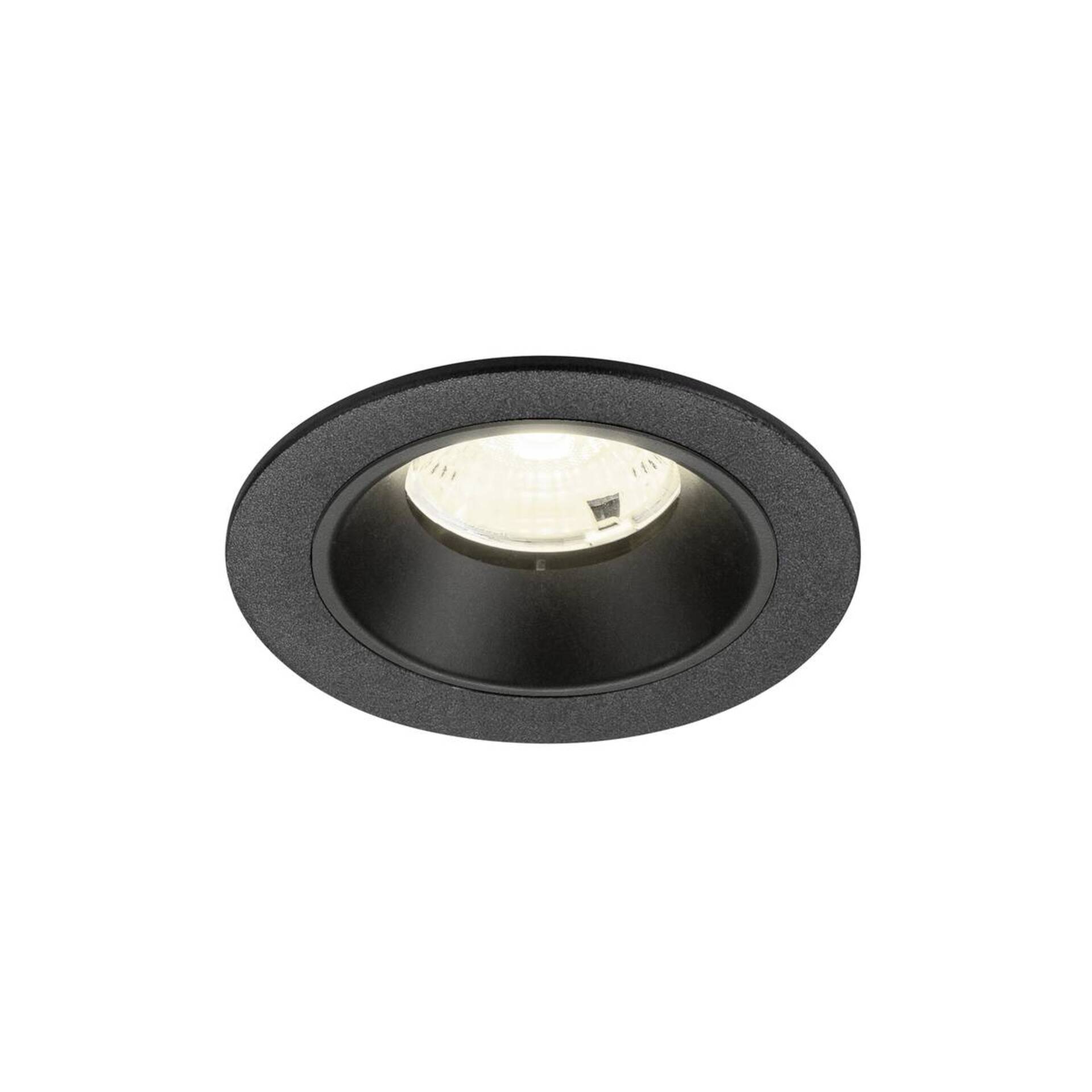 Levně BIG WHITE SLV NUMINOS S Stropní vestavné svítidlo, 4000 K, 55°, IP20, kulaté, černé 1009475