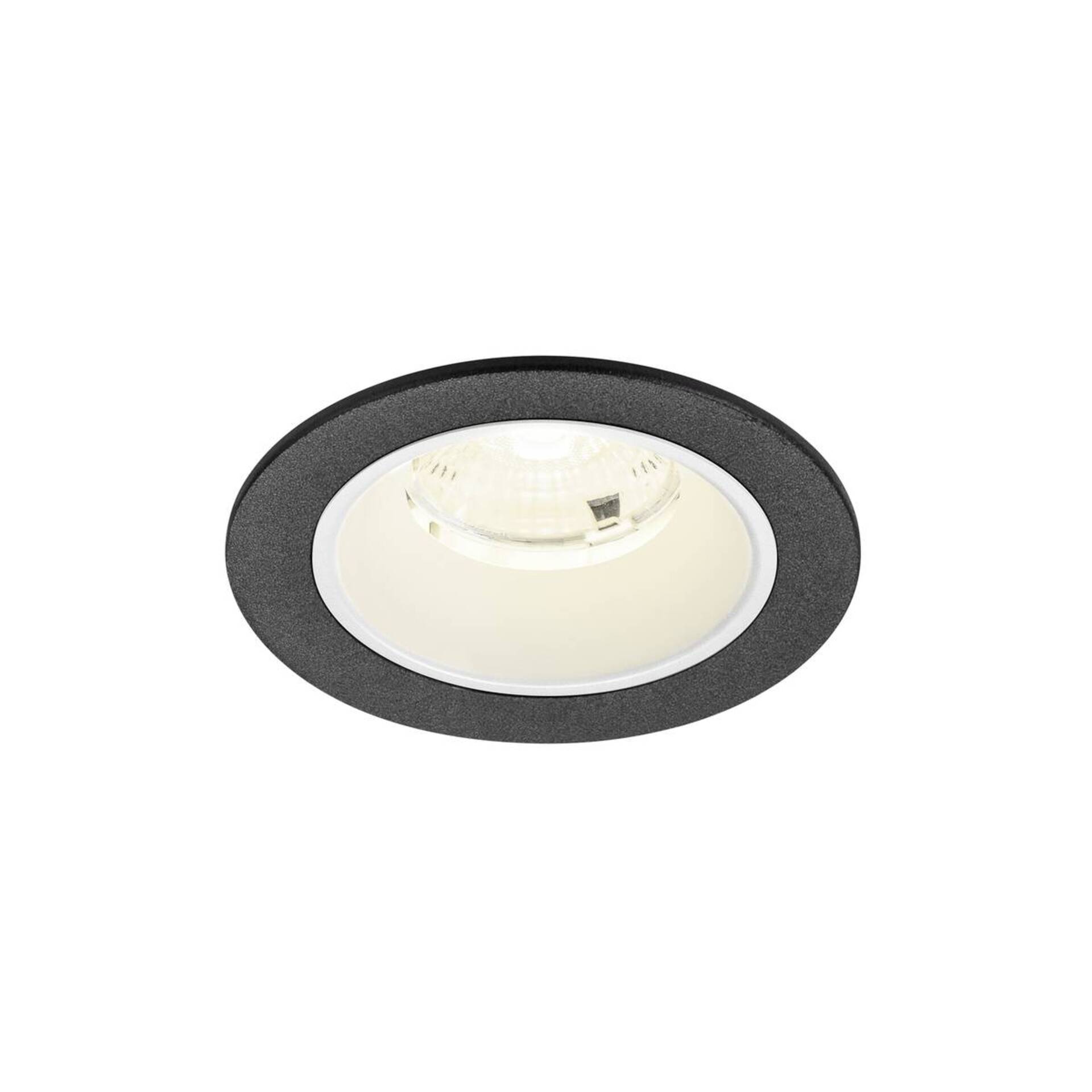 Levně BIG WHITE SLV NUMINOS S Stropní vestavné svítidlo, 4000 K, 55°, IP20, kulaté, černé / bílé 1009476