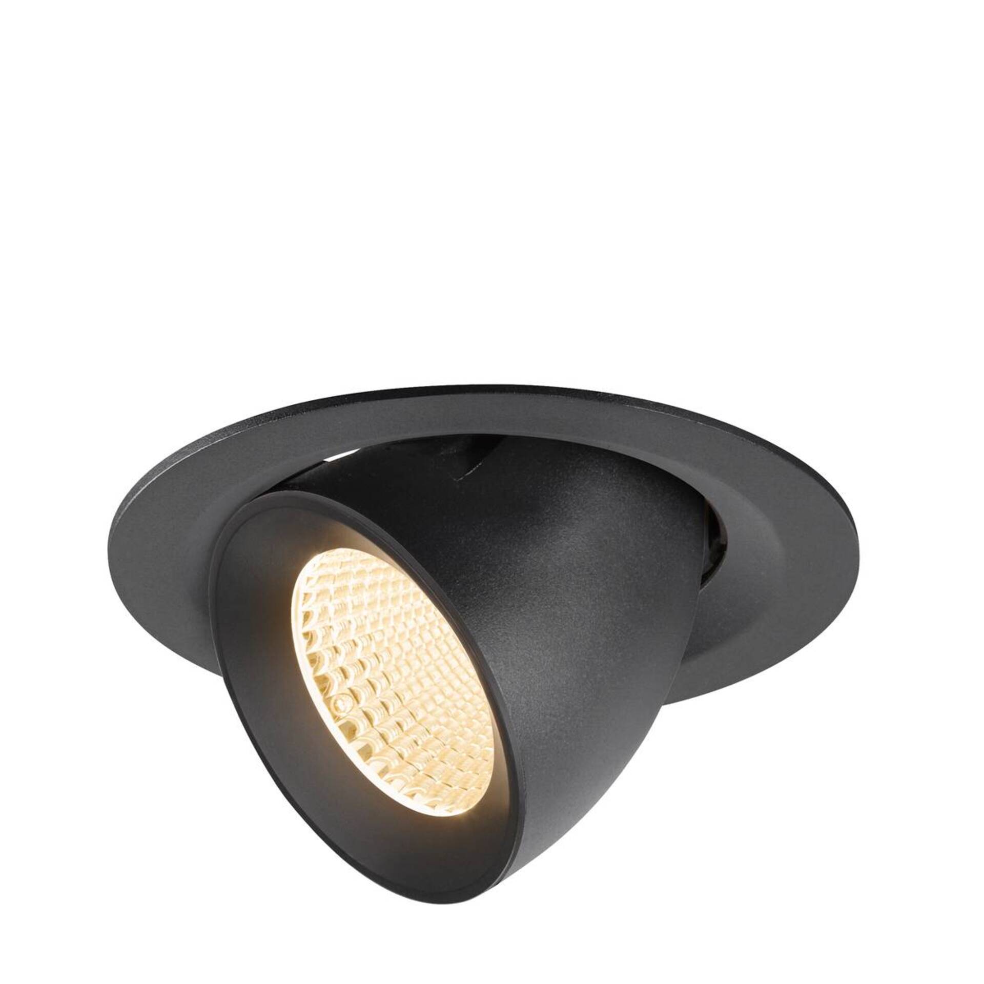 Levně BIG WHITE SLV NUMINOS GIMBLE M Stropní vestavné svítidlo, 2700 K, 40°, černé 1009544
