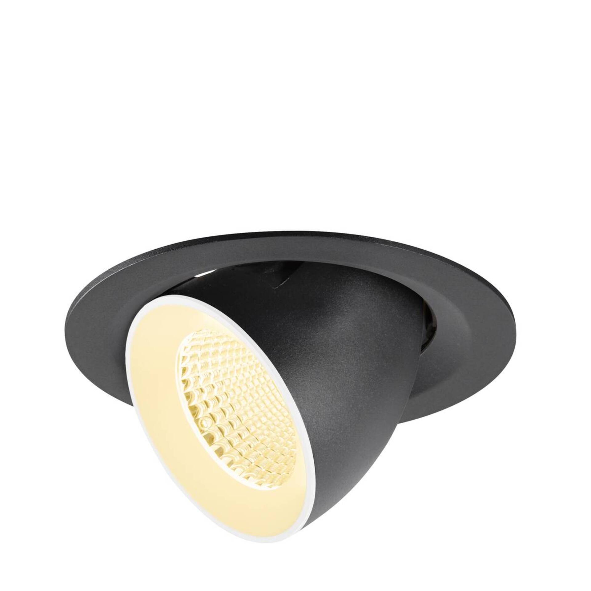 Levně BIG WHITE SLV NUMINOS GIMBLE M Stropní vestavné svítidlo, 3000 K, 40°, černé / bílé 1009563