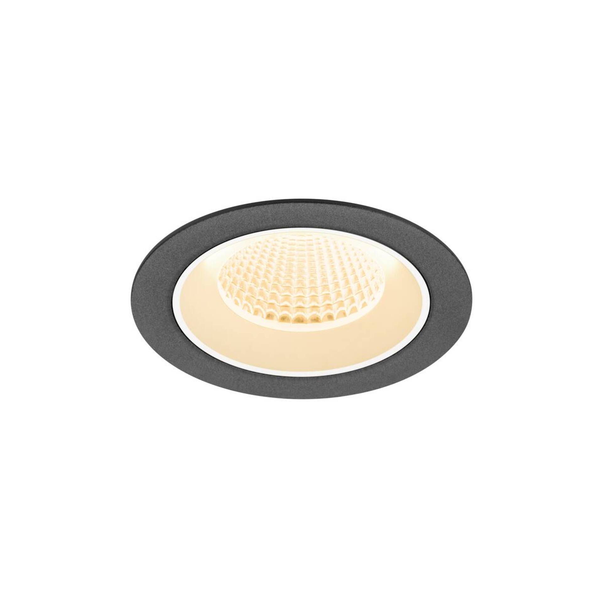 Levně BIG WHITE SLV NUMINOS M Stropní vestavné svítidlo, 2700 K, 40°, IP20, kulaté, černé / bílé 1009599