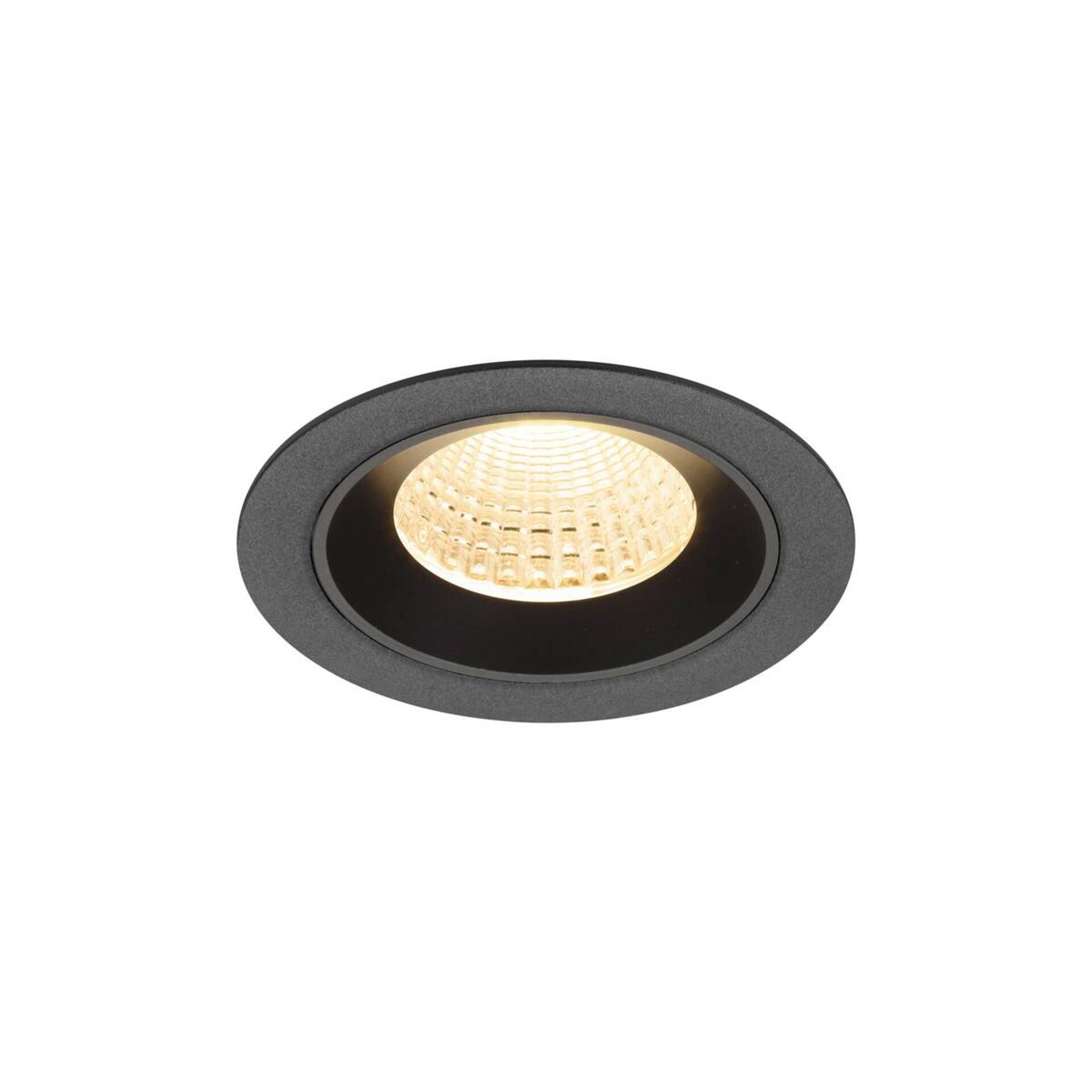 Levně BIG WHITE SLV NUMINOS M Stropní vestavné svítidlo, 2700 K, 55°, IP20, kulaté, černé 1009601