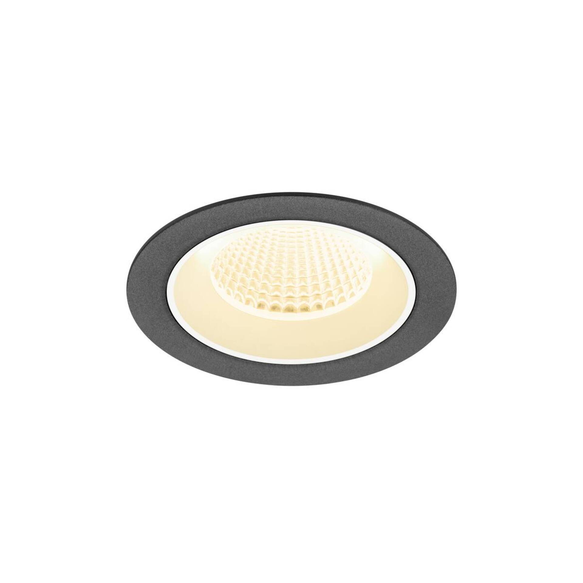 Levně BIG WHITE SLV NUMINOS M Stropní vestavné svítidlo, 3000 K, 40°, IP20, kulaté, černé / bílé 1009617