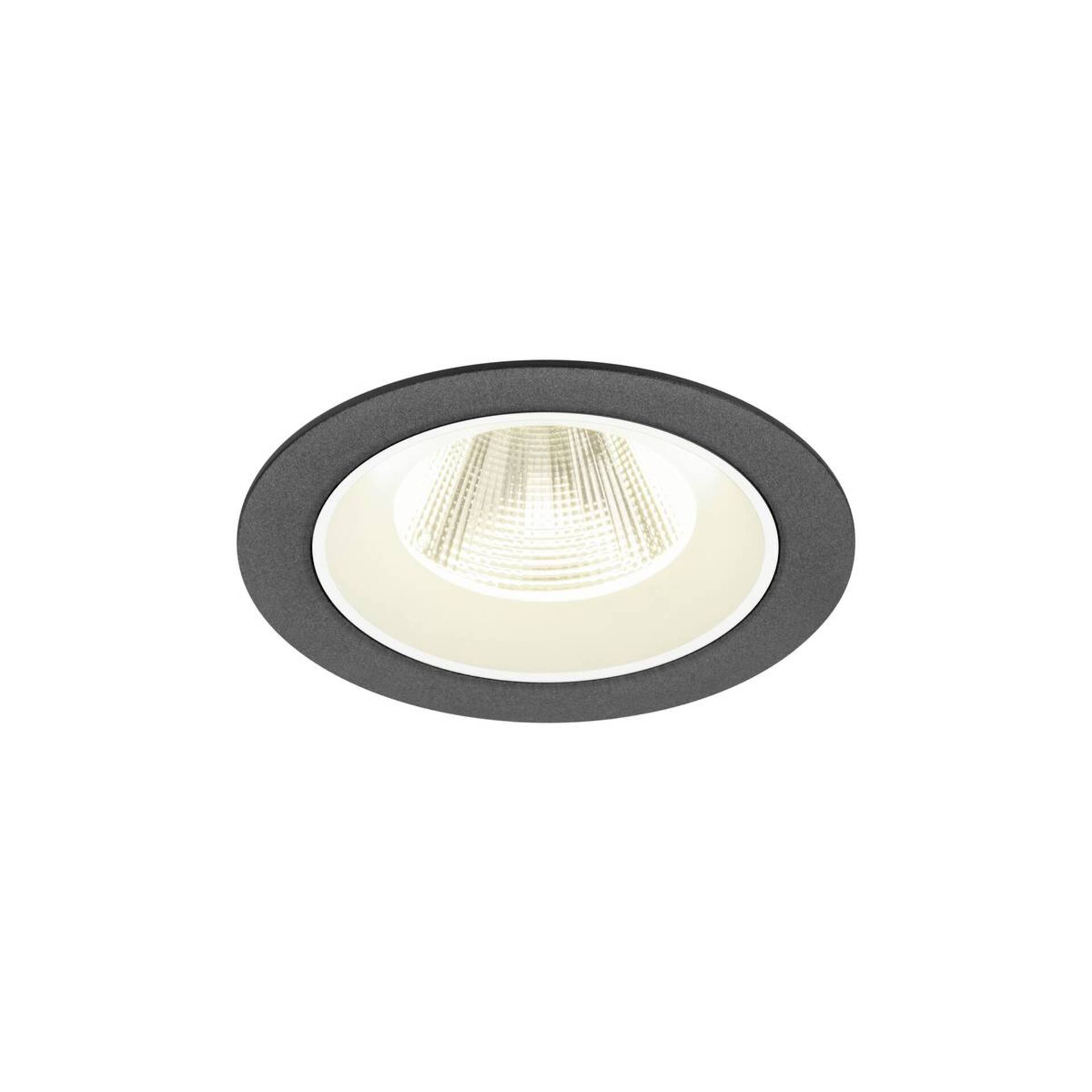Levně BIG WHITE SLV NUMINOS M Stropní vestavné svítidlo, 4000 K, 20°, IP20, kulaté, černé / bílé 1009632