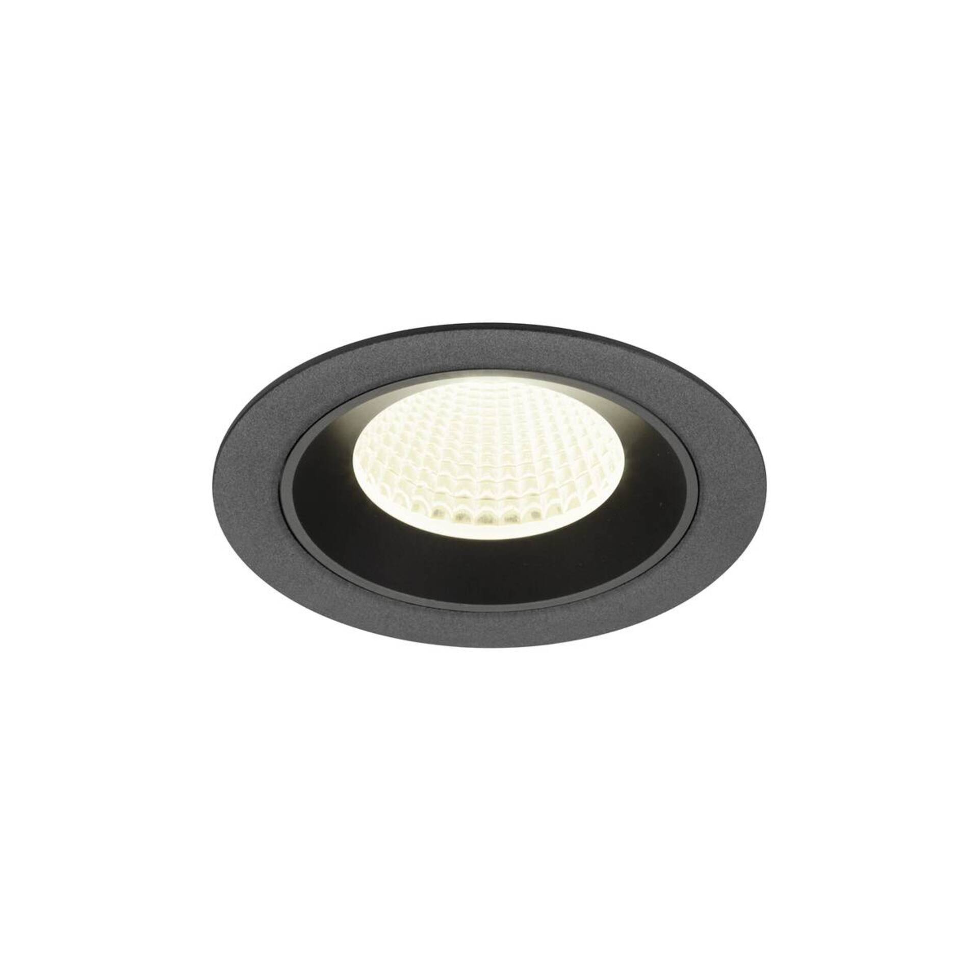 Levně BIG WHITE SLV NUMINOS M Stropní vestavné svítidlo, 4000 K, 40°, IP20, kulaté, černé 1009634