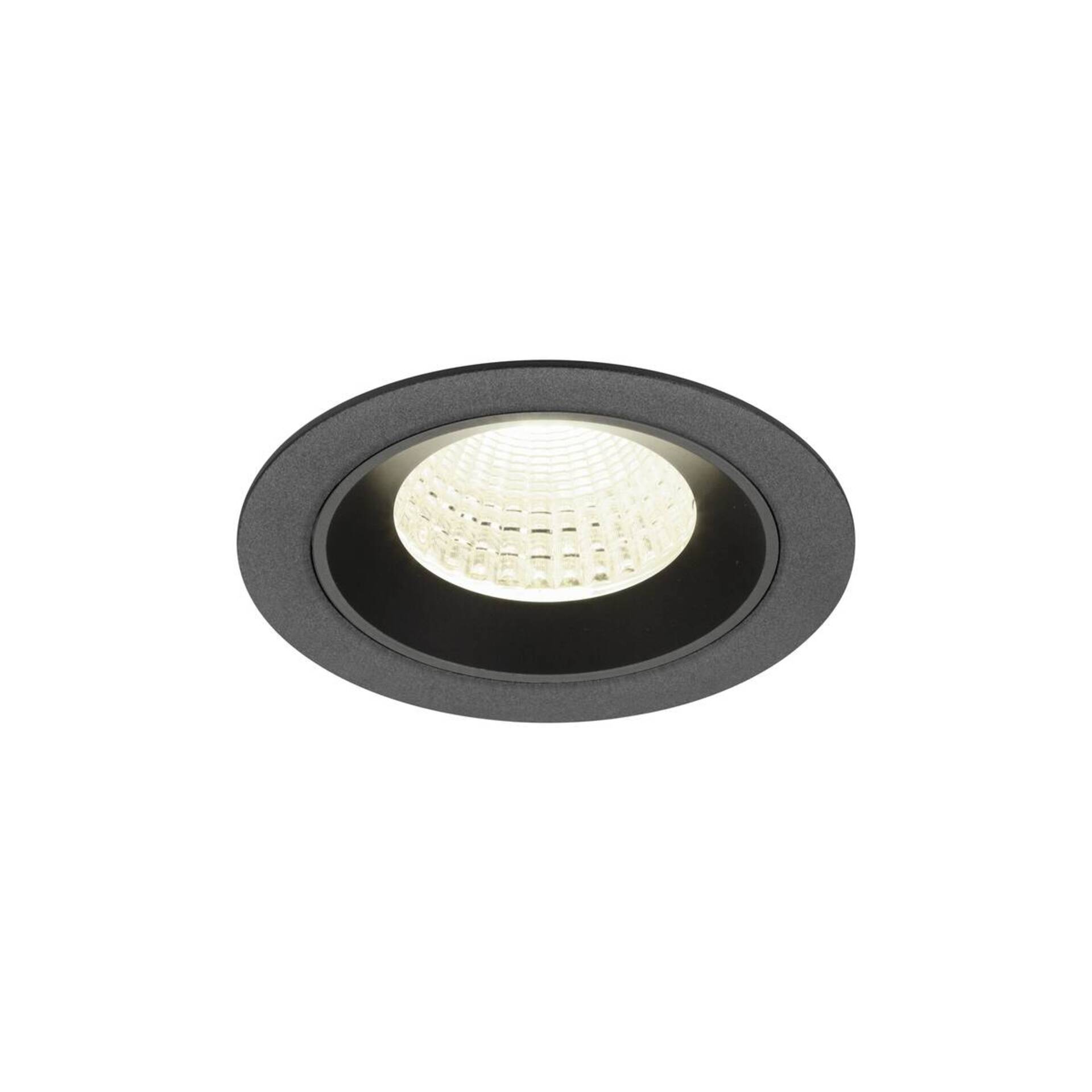 Levně BIG WHITE SLV NUMINOS M Stropní vestavné svítidlo, 4000 K, 55°, IP20, kulaté, černé 1009637