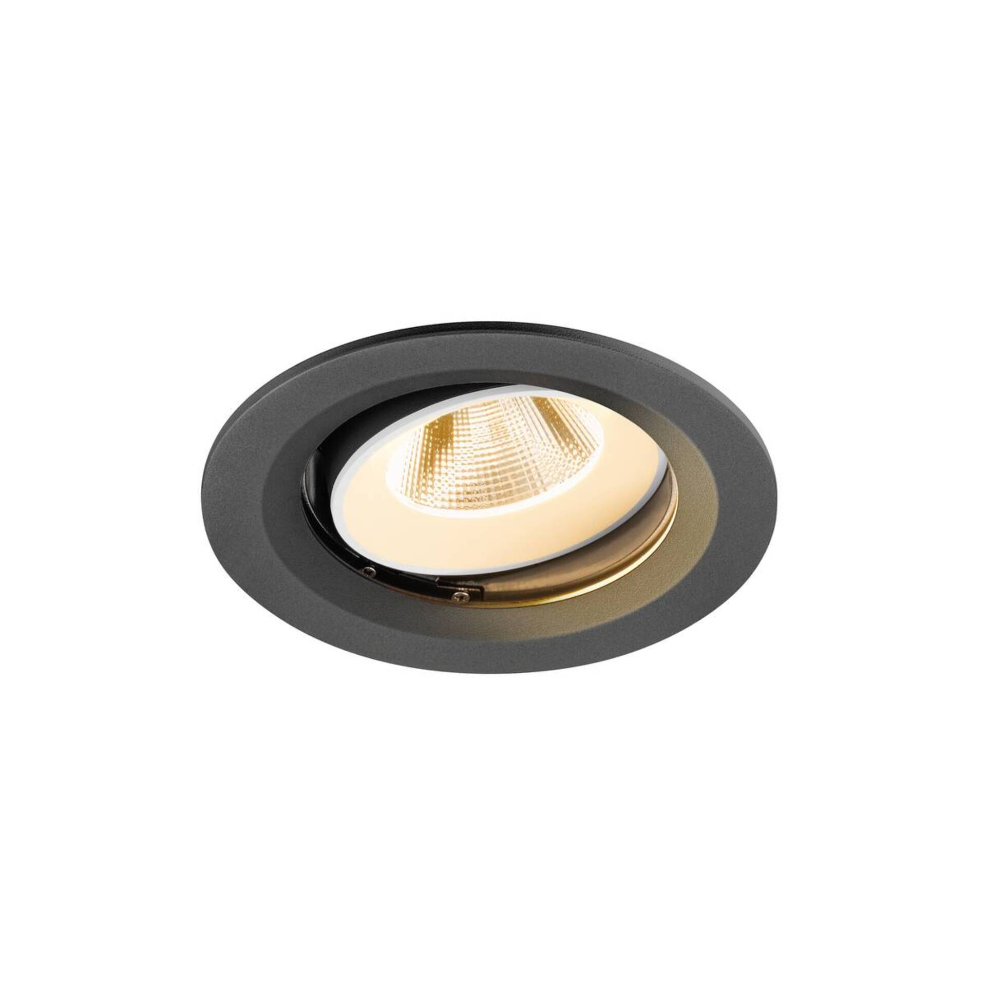 Levně BIG WHITE SLV NUMINOS MOVE M Stropní vestavné svítidlo, 2700 K, 20°, IP20, kulaté, černé / bílé 1009650