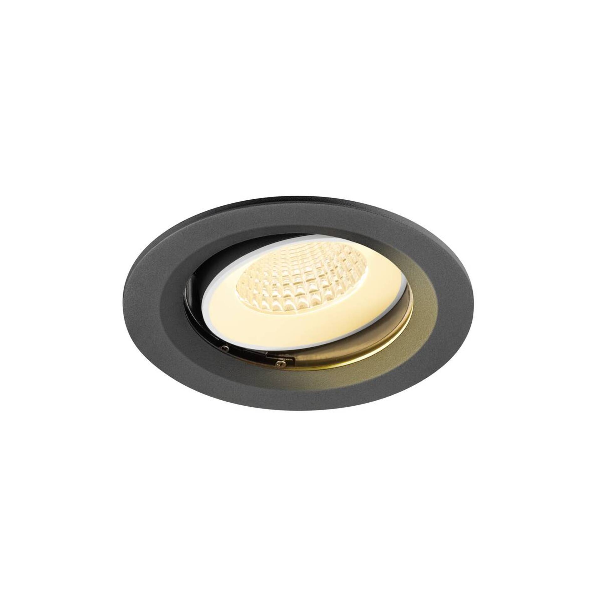 Levně BIG WHITE SLV NUMINOS MOVE M Stropní vestavné svítidlo, 3000 K, 55°, IP20, kulaté, černé / bílé 1009674