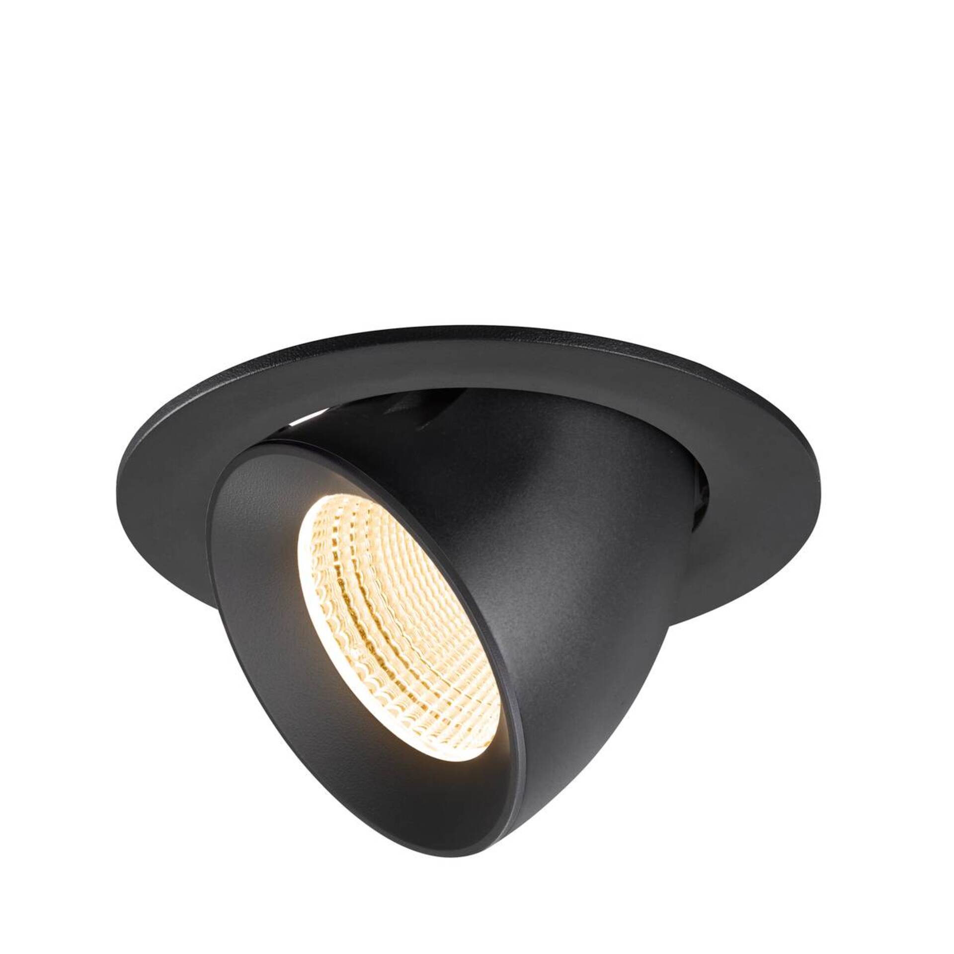 Levně BIG WHITE SLV NUMINOS GIMBLE L Stropní vestavné svítidlo, 2700 K, 55°, IP20, kulaté, černé 1009709
