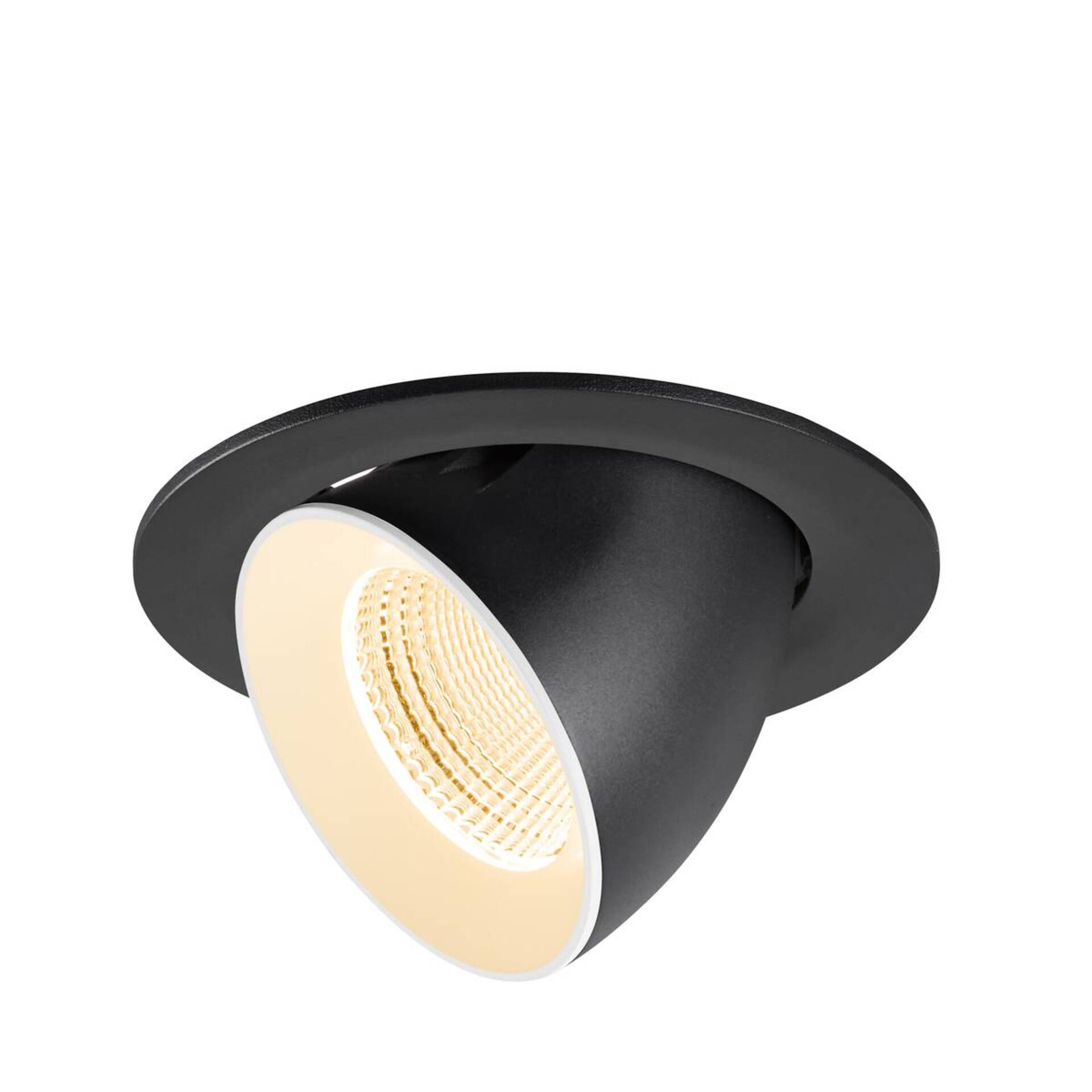 Levně BIG WHITE SLV NUMINOS GIMBLE L Stropní vestavné svítidlo, 2700 K, 55°, IP20, kulaté, černé / bílé 1009710
