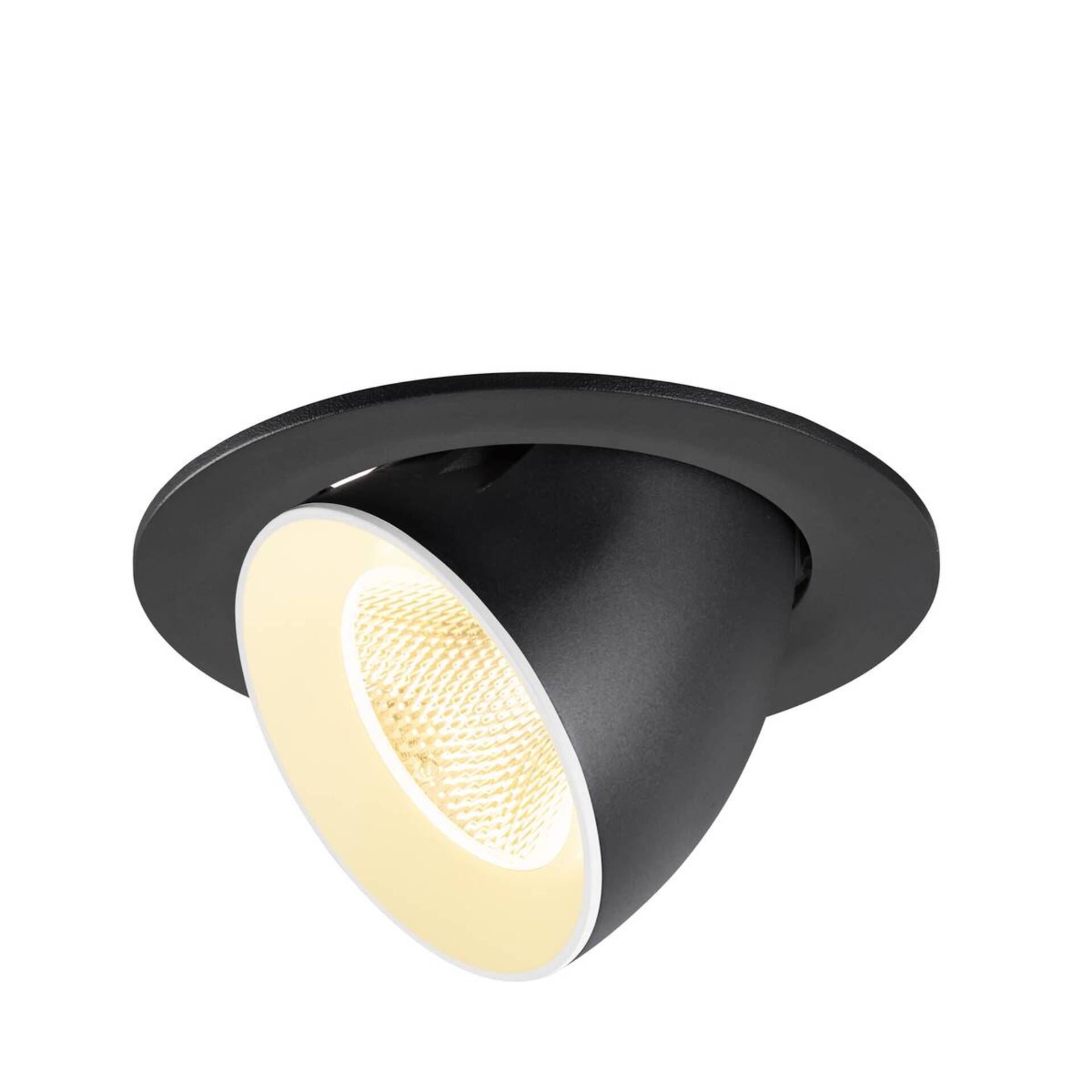 Levně BIG WHITE SLV NUMINOS GIMBLE L Stropní vestavné svítidlo, 3000 K, 20°, IP20, kulaté, černé / bílé 1009722