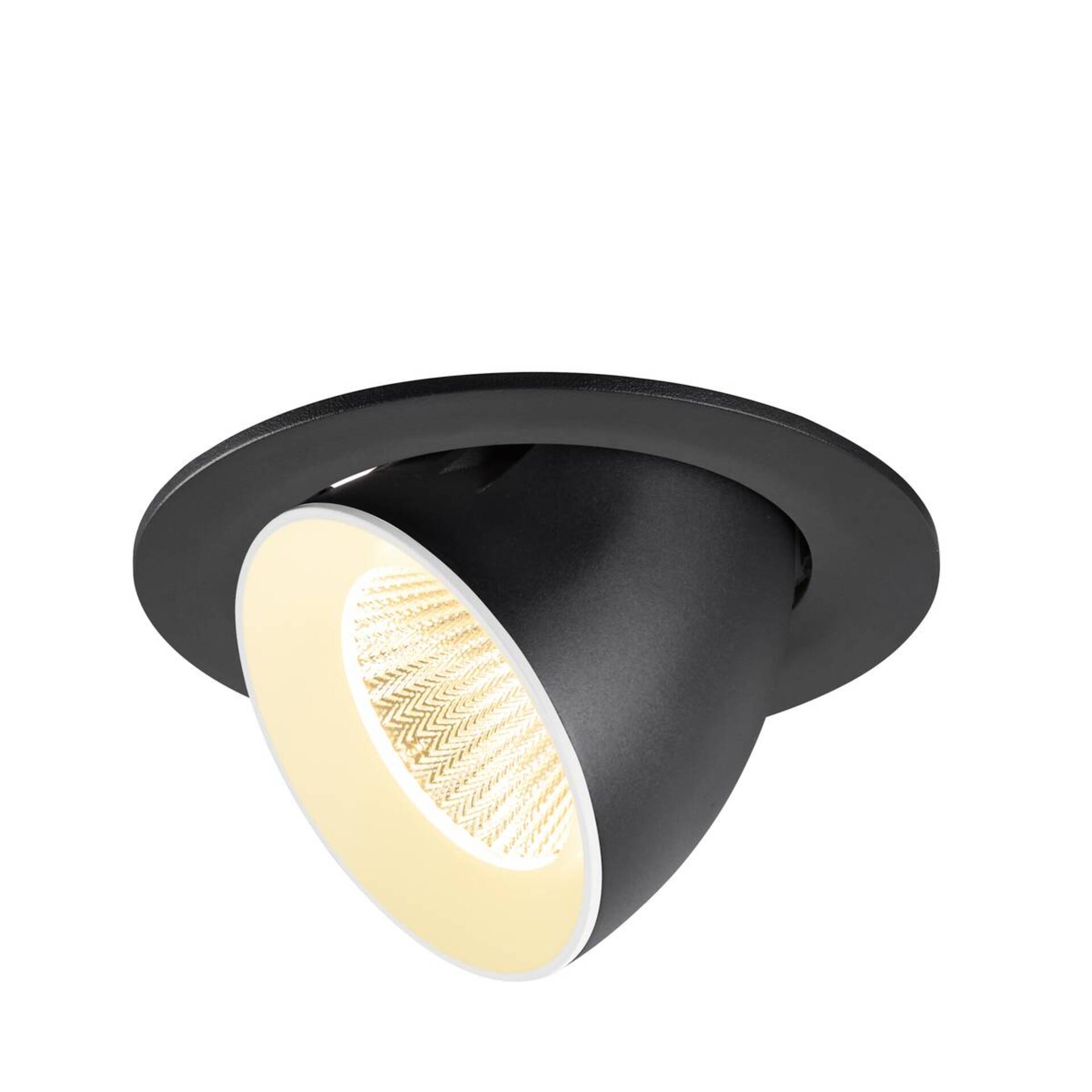 Levně BIG WHITE SLV NUMINOS GIMBLE L Stropní vestavné svítidlo, 3000 K, 40°, IP20, kulaté, černé / bílé 1009725