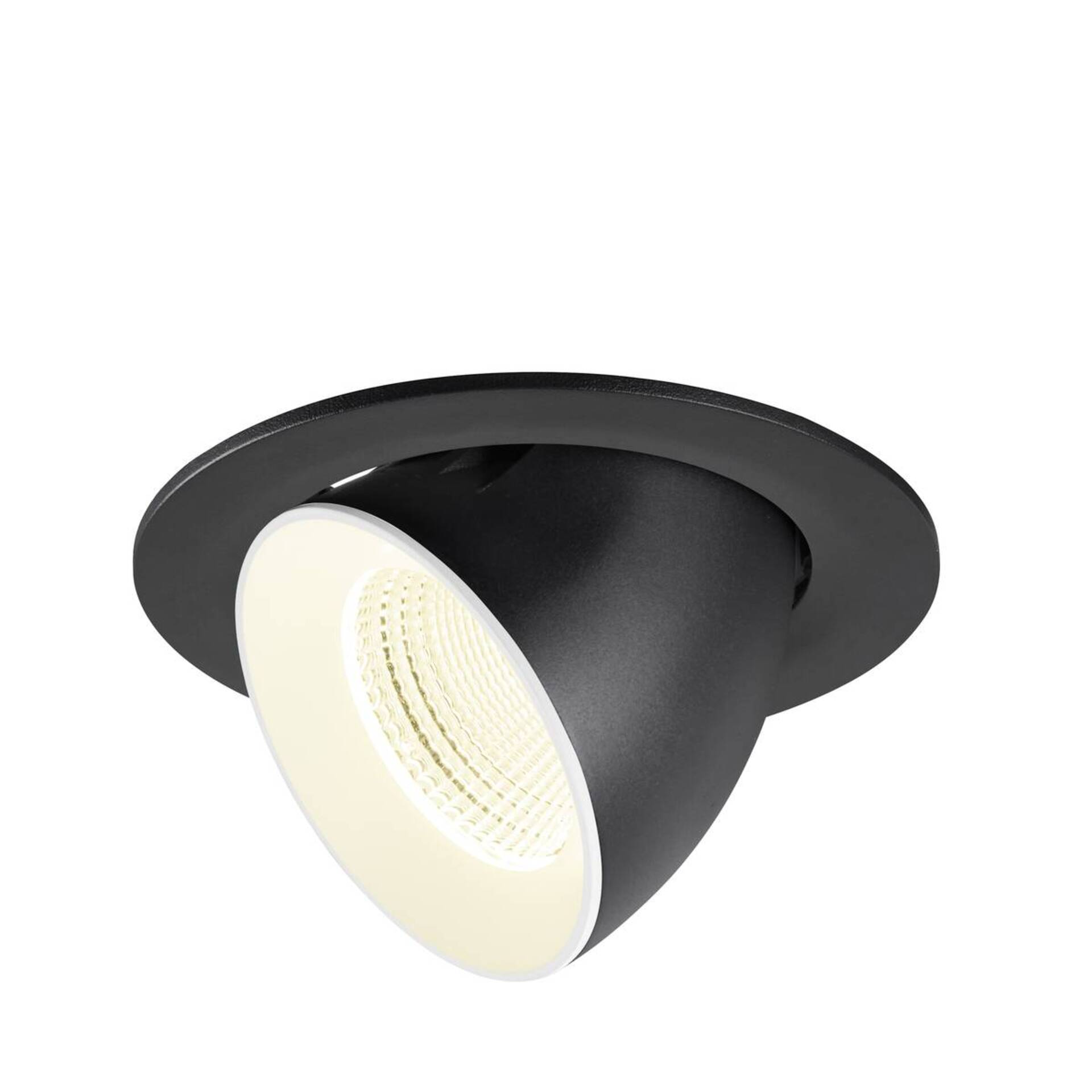 BIG WHITE SLV NUMINOS GIMBLE L Stropní vestavné svítidlo, 4000 K, 55°, IP20, kulaté, černé / bílé 1009746