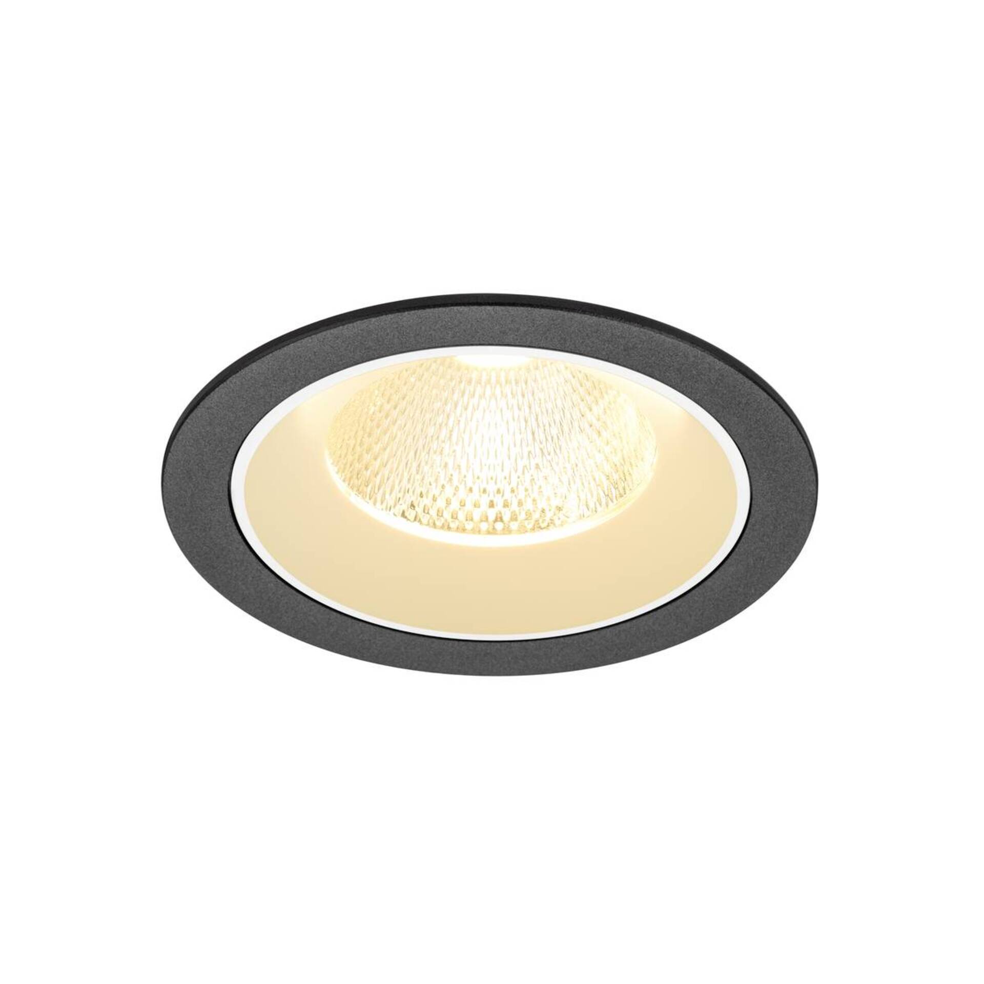 Levně BIG WHITE SLV NUMINOS L Stropní vestavné svítidlo, 3000 K, 20°, IP20, kulaté, černé / bílé 1009775