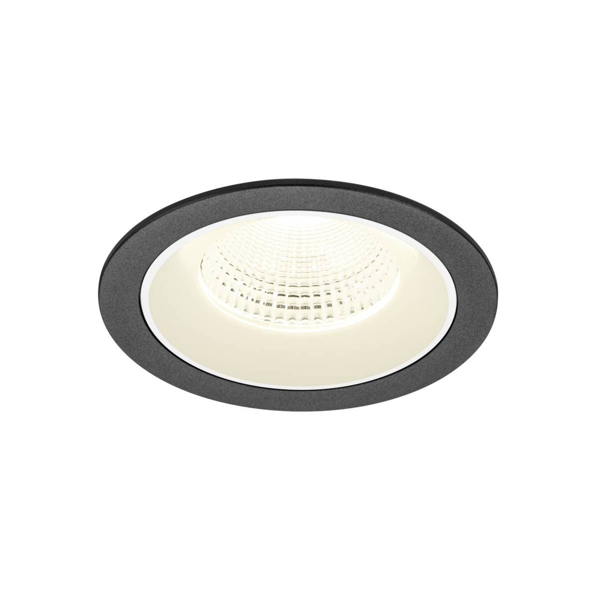 Levně BIG WHITE SLV NUMINOS L Stropní vestavné svítidlo, 4000 K, 55°, IP20, kulaté, černé / bílé 1009799