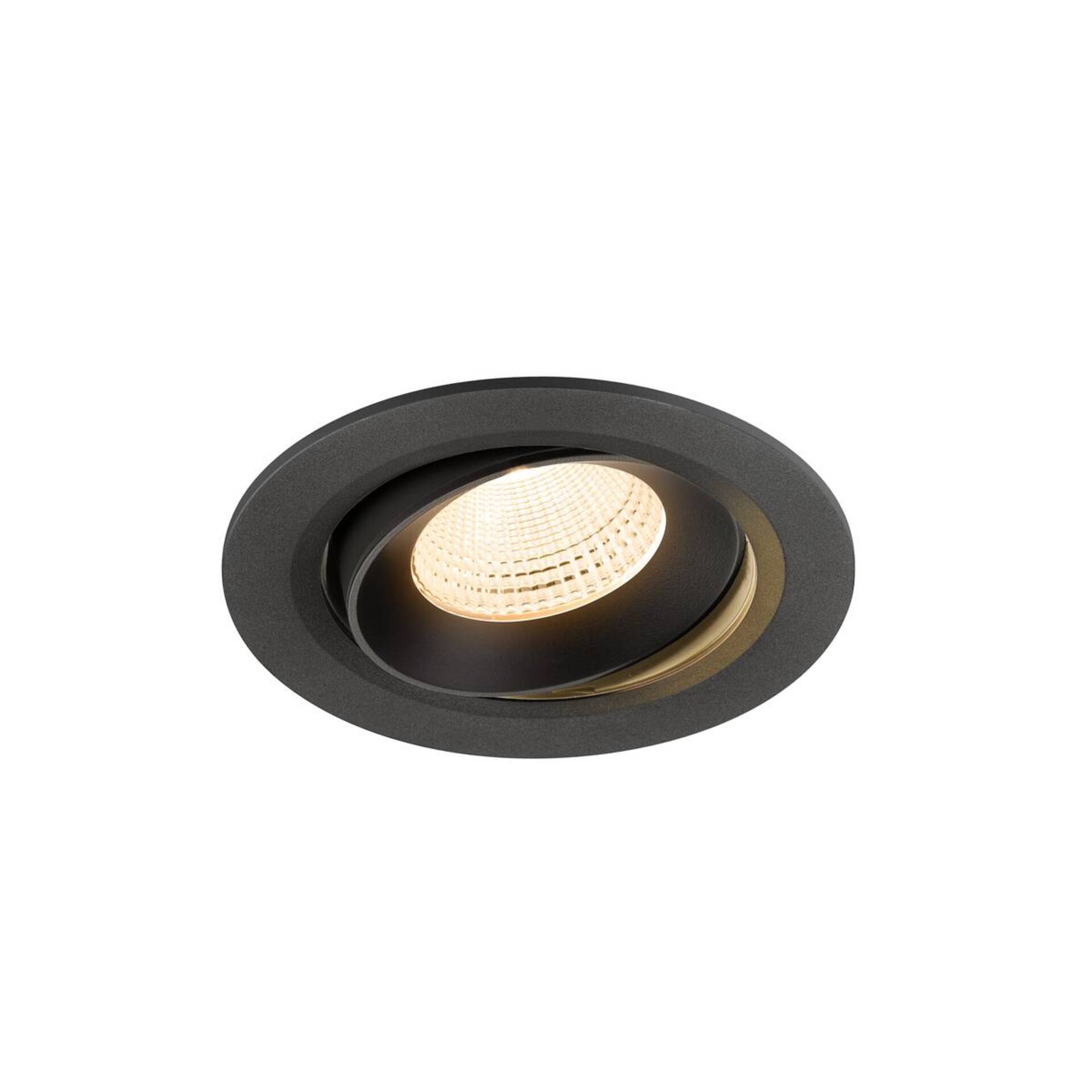 Levně BIG WHITE SLV NUMINOS MOVE L Stropní vestavné svítidlo, 2700 K, 55°, IP20, kulaté, černé 1009816