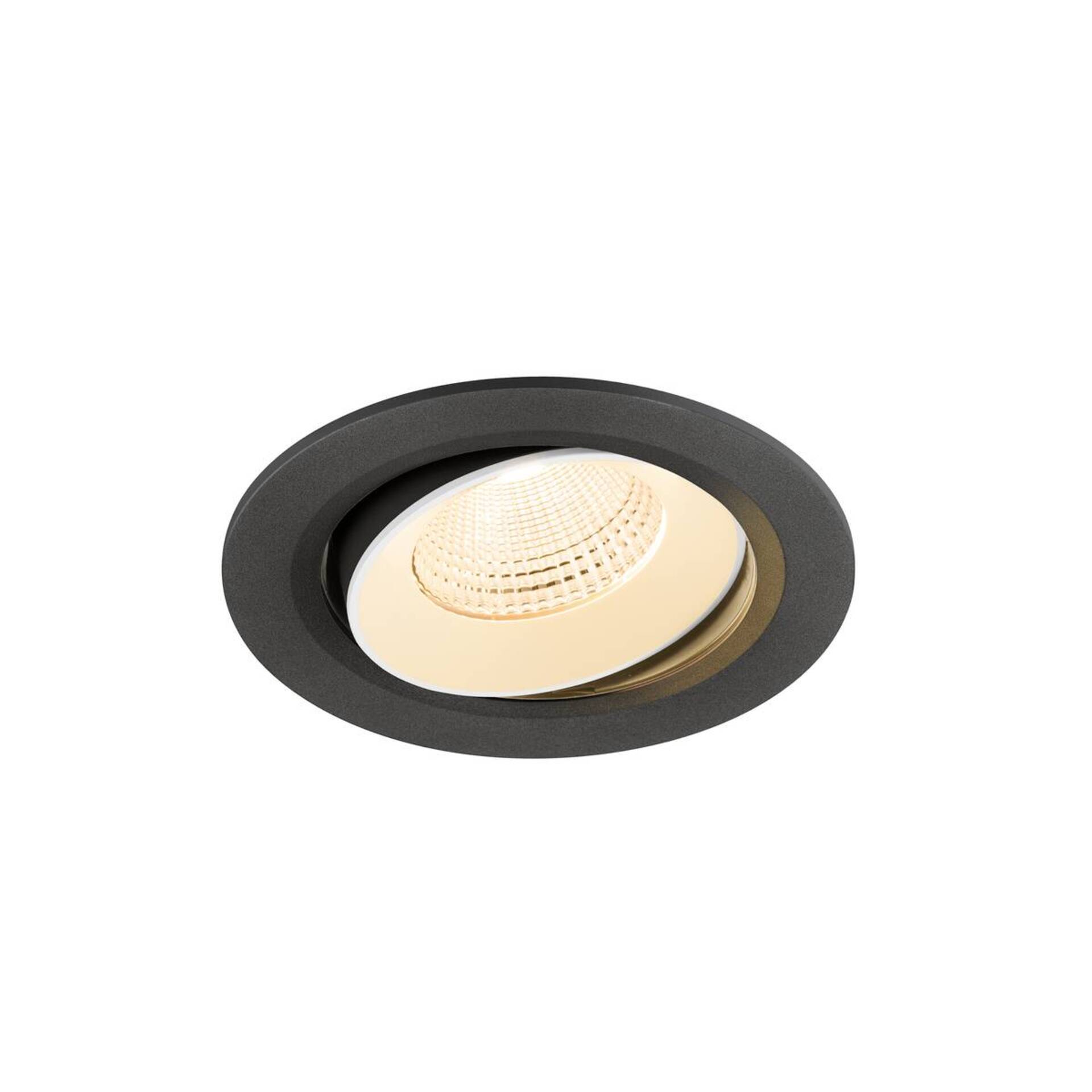 Levně BIG WHITE SLV NUMINOS MOVE L Stropní vestavné svítidlo, 2700 K, 55°, IP20, kulaté, černé / bílé 1009817