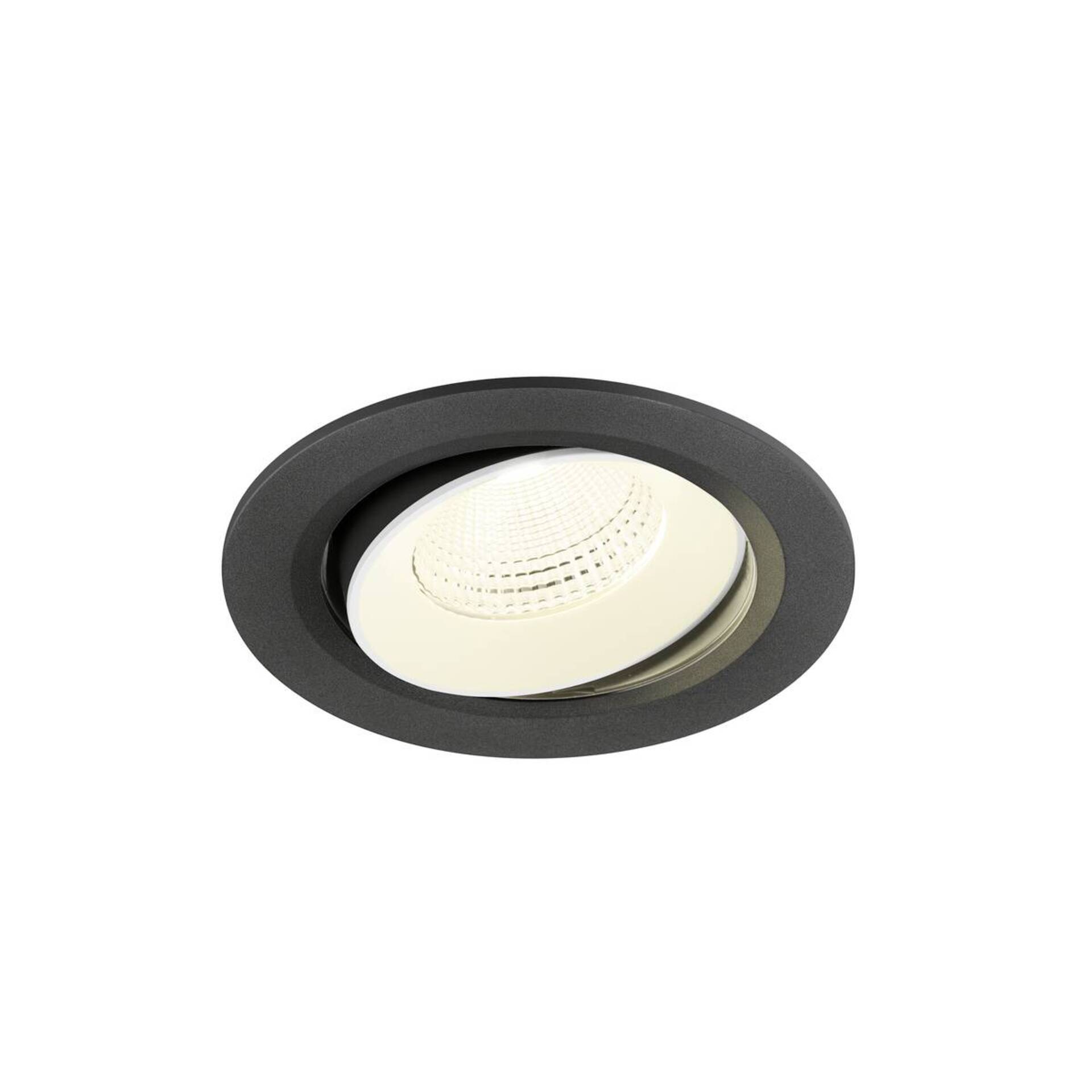 Levně BIG WHITE SLV NUMINOS MOVE L Stropní vestavné svítidlo, 4000 K, 55°, IP20, kulaté, černé / bílé 1009853