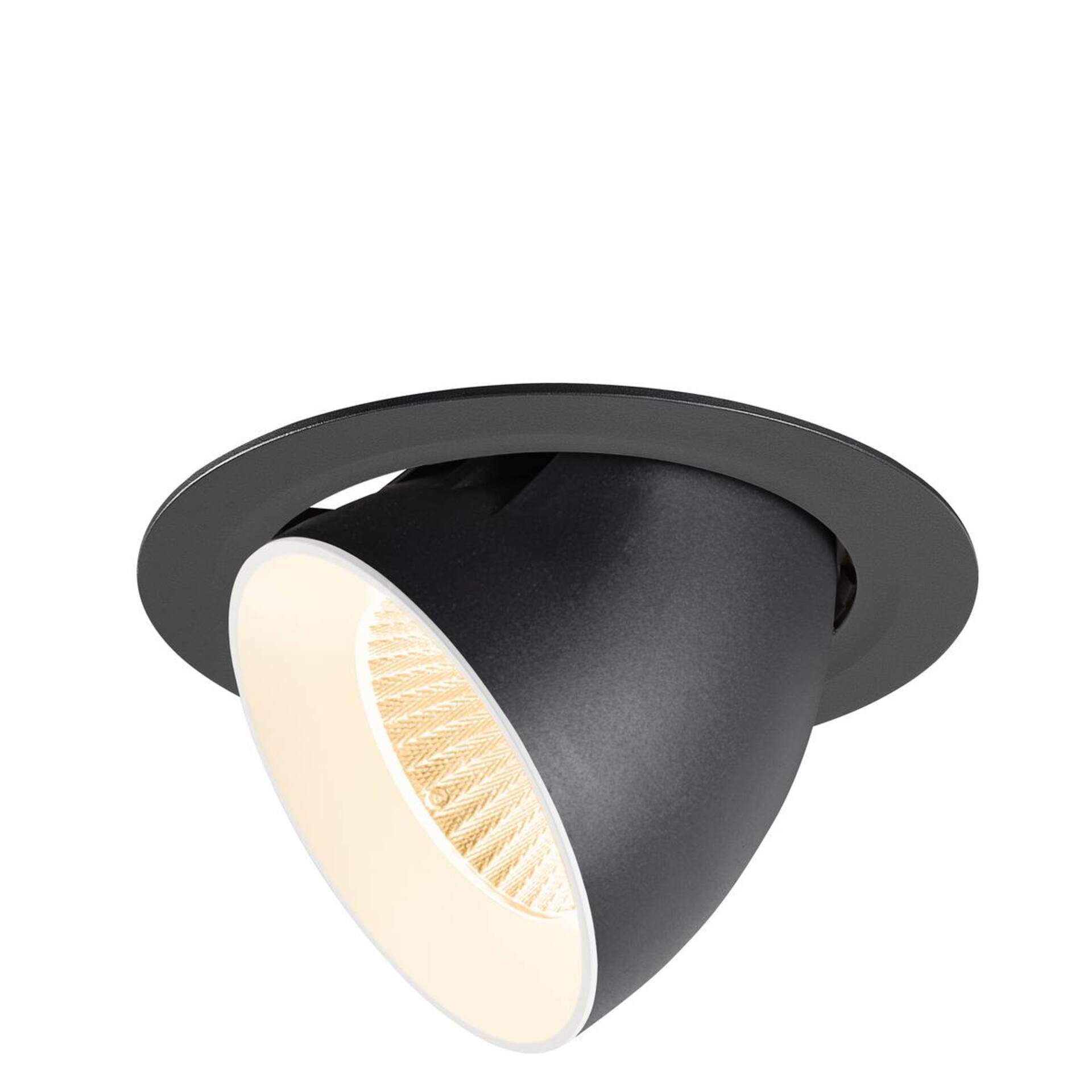 Levně BIG WHITE SLV NUMINOS GIMBLE XL Stropní vestavné svítidlo, 2700 K, 40°, černá / bílá 1009868