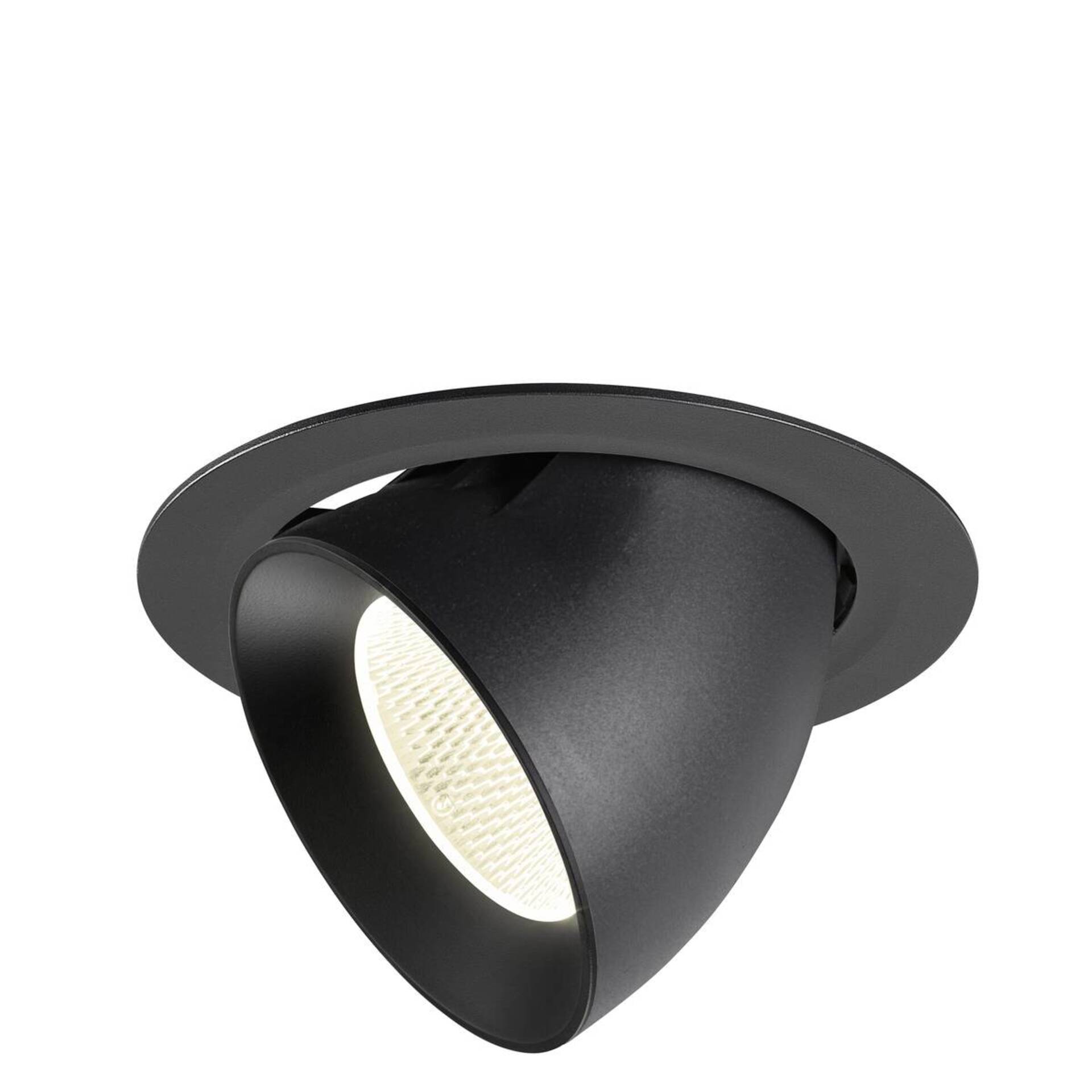 Levně BIG WHITE SLV NUMINOS GIMBLE XL Stropní vestavné svítidlo, 4000 K, 20°, černá 1009900