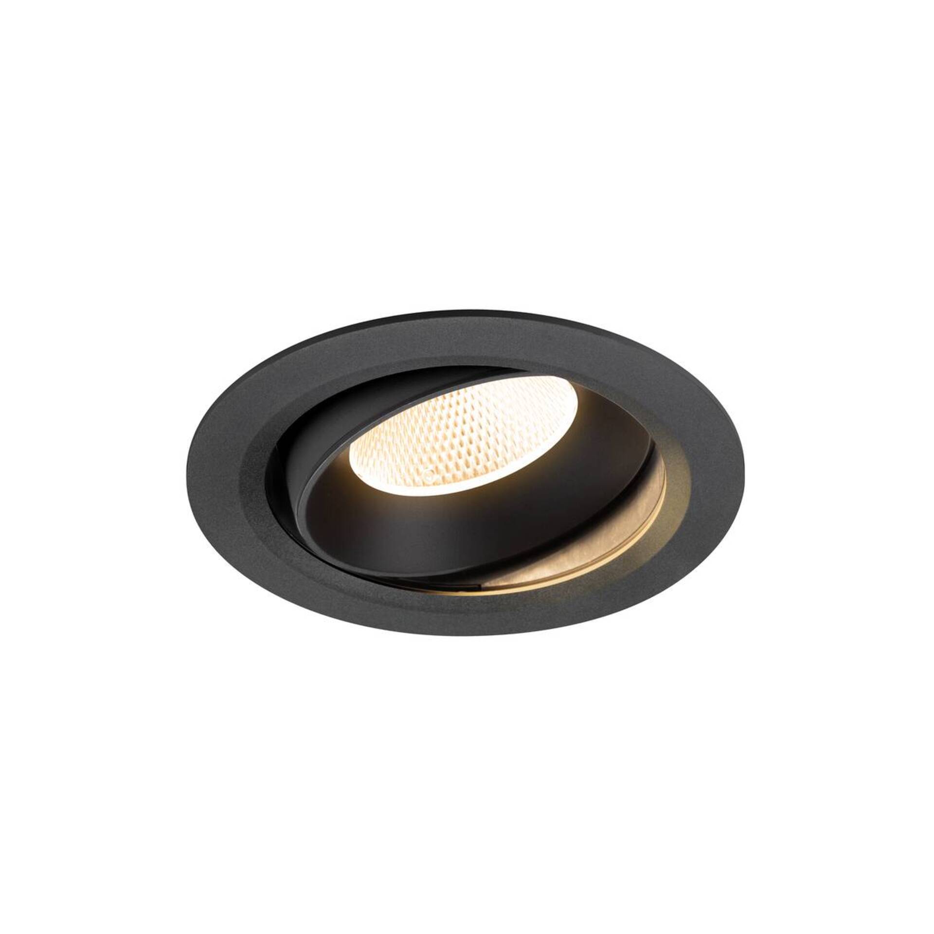 Levně BIG WHITE SLV NUMINOS MOVE XL Stropní vestavné svítidlo, 2700 K, 20°, IP20, kulaté, černé 1009972