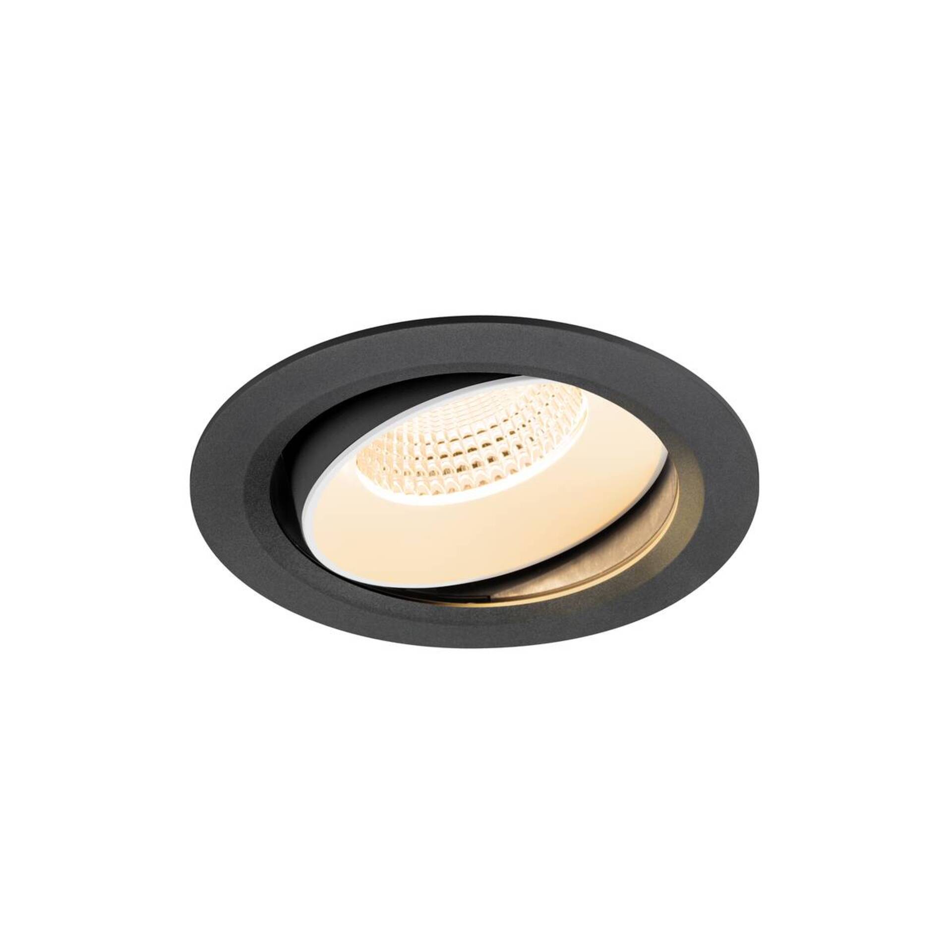 Levně BIG WHITE SLV NUMINOS MOVE XL Stropní vestavné svítidlo, 2700 K, 55°, IP20, kulaté, černé / bílé 1009979
