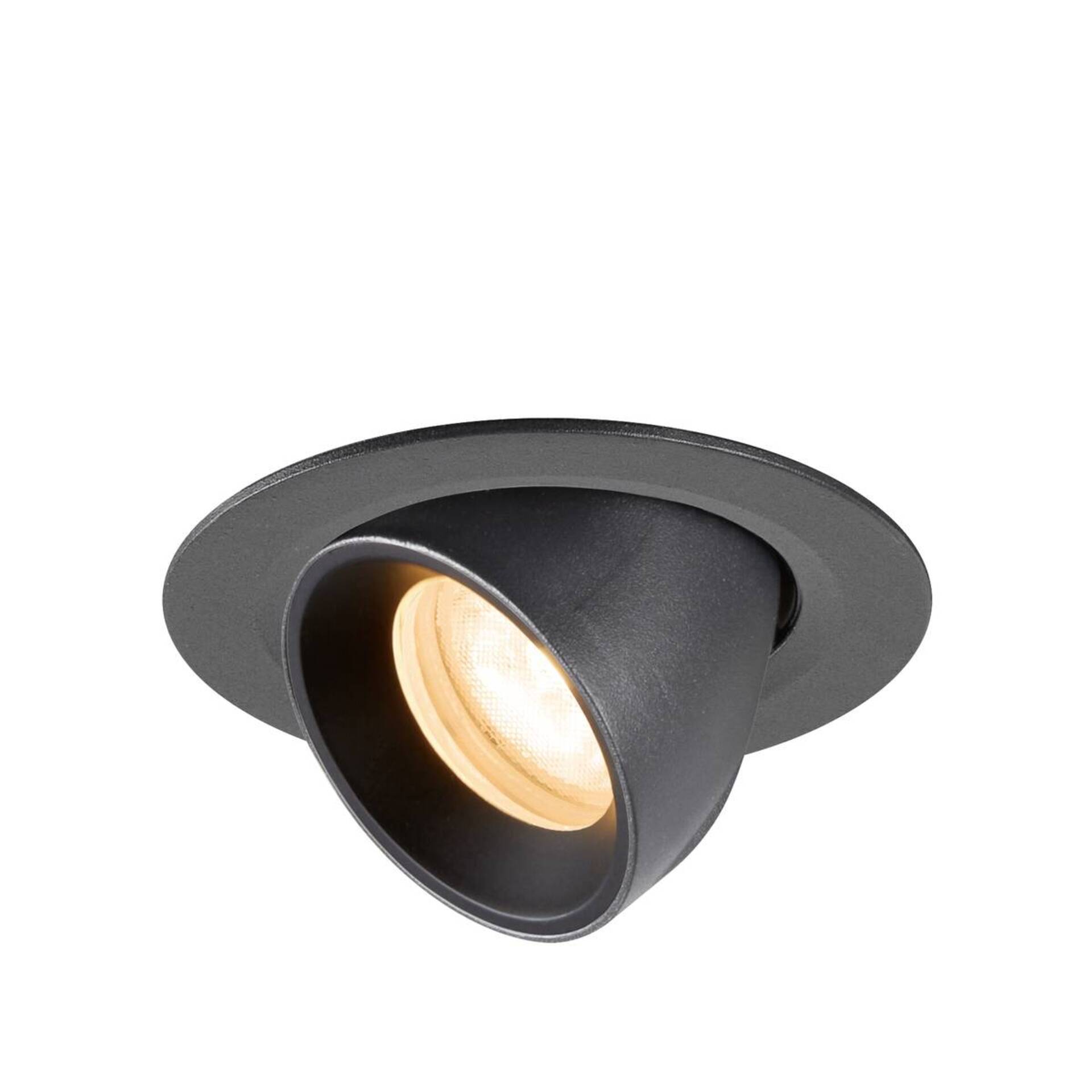 Levně BIG WHITE SLV NUMINOS GIMBLE XS Stropní vestavné svítidlo, 2700 K, 55°, IP20, kulaté, černá 1010032