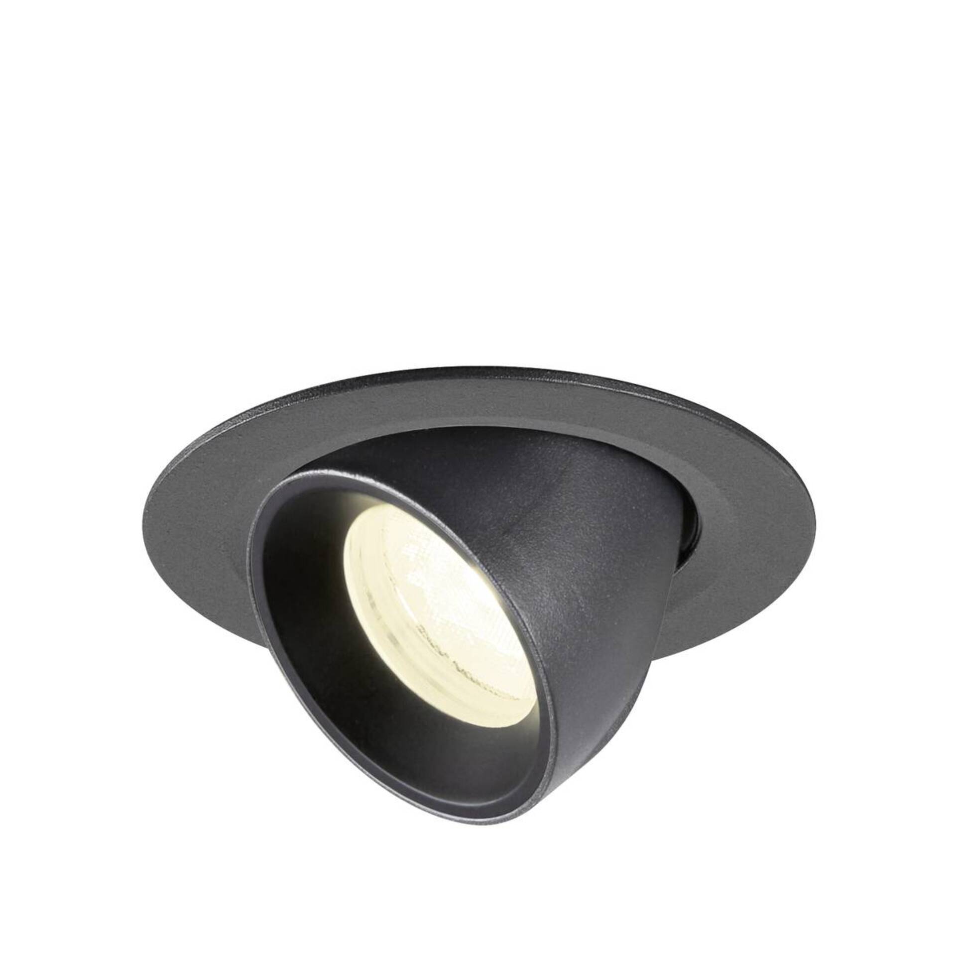 Levně BIG WHITE SLV NUMINOS GIMBLE XS Stropní vestavné svítidlo, 4000 K, 40°, IP20, kulaté, černá 1010065