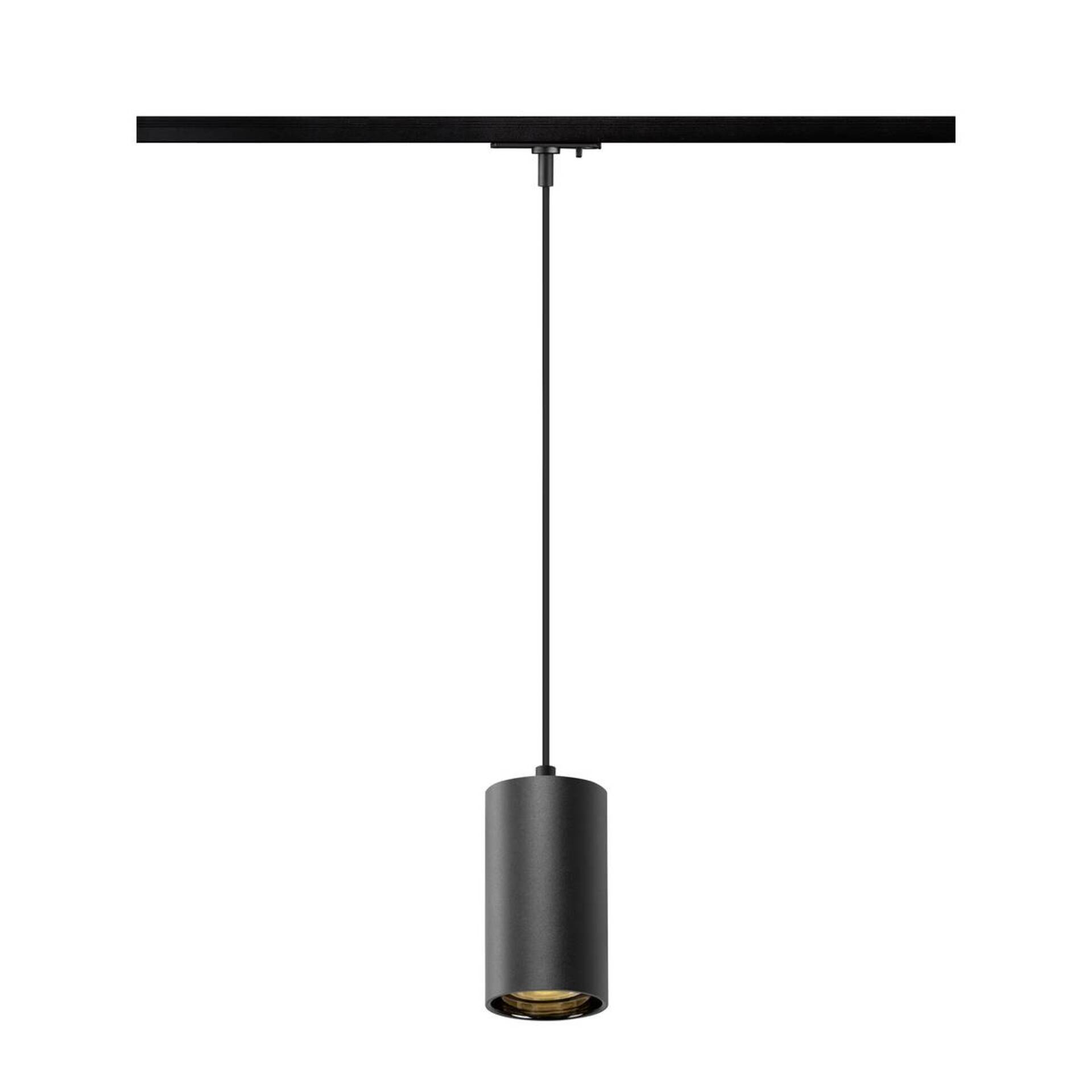 Levně BIG WHITE SLV ASTO TUBE 1~ závěsné svítidlo, GU10, délka závěsu 250 cm, 1 x max. 10 W, černá 1010099
