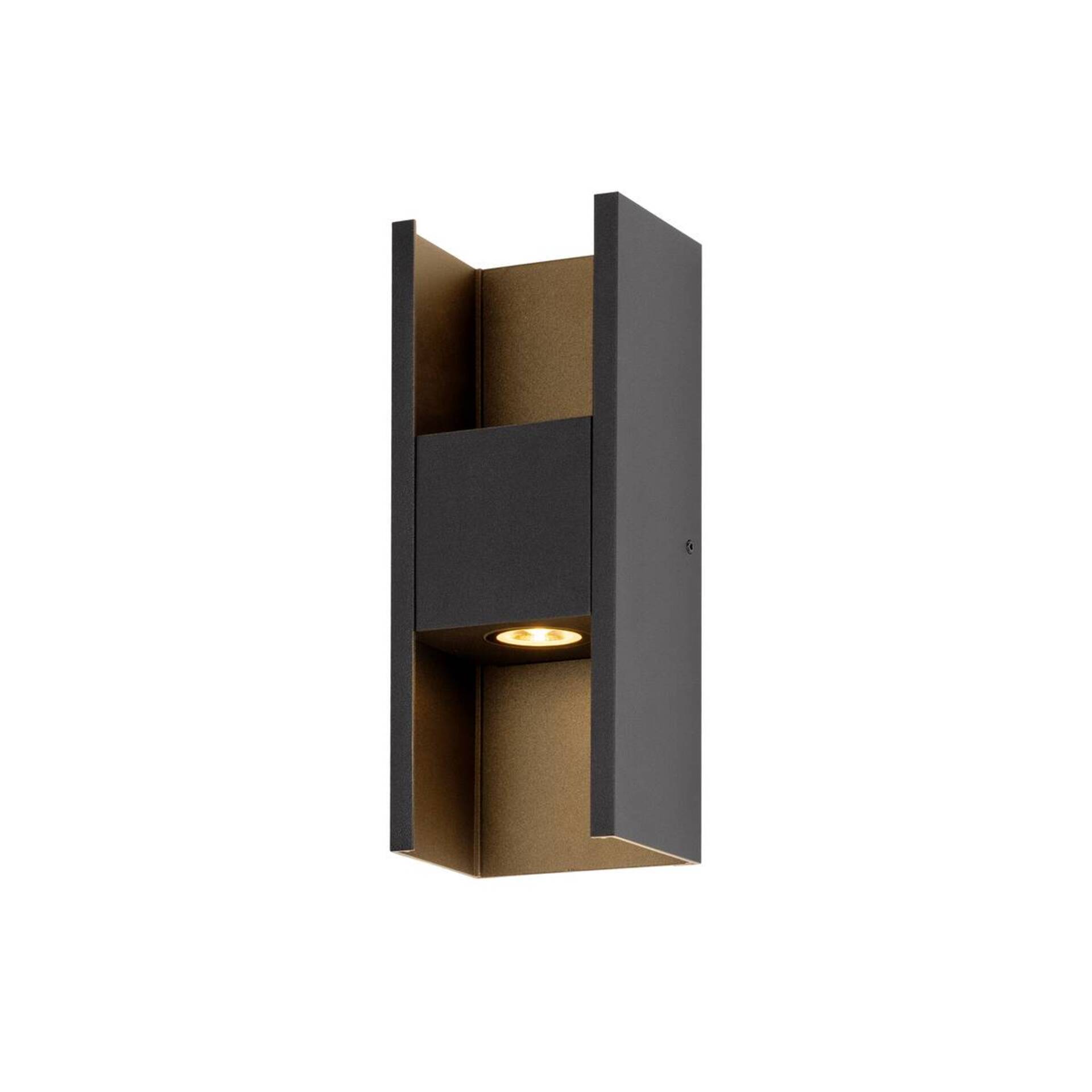 Levně BIG WHITE SLV FLATT II nástěnné svítidlo pro povrchovou montáž, PHASE, 2700 K, 9. 5 W, černá 1010102