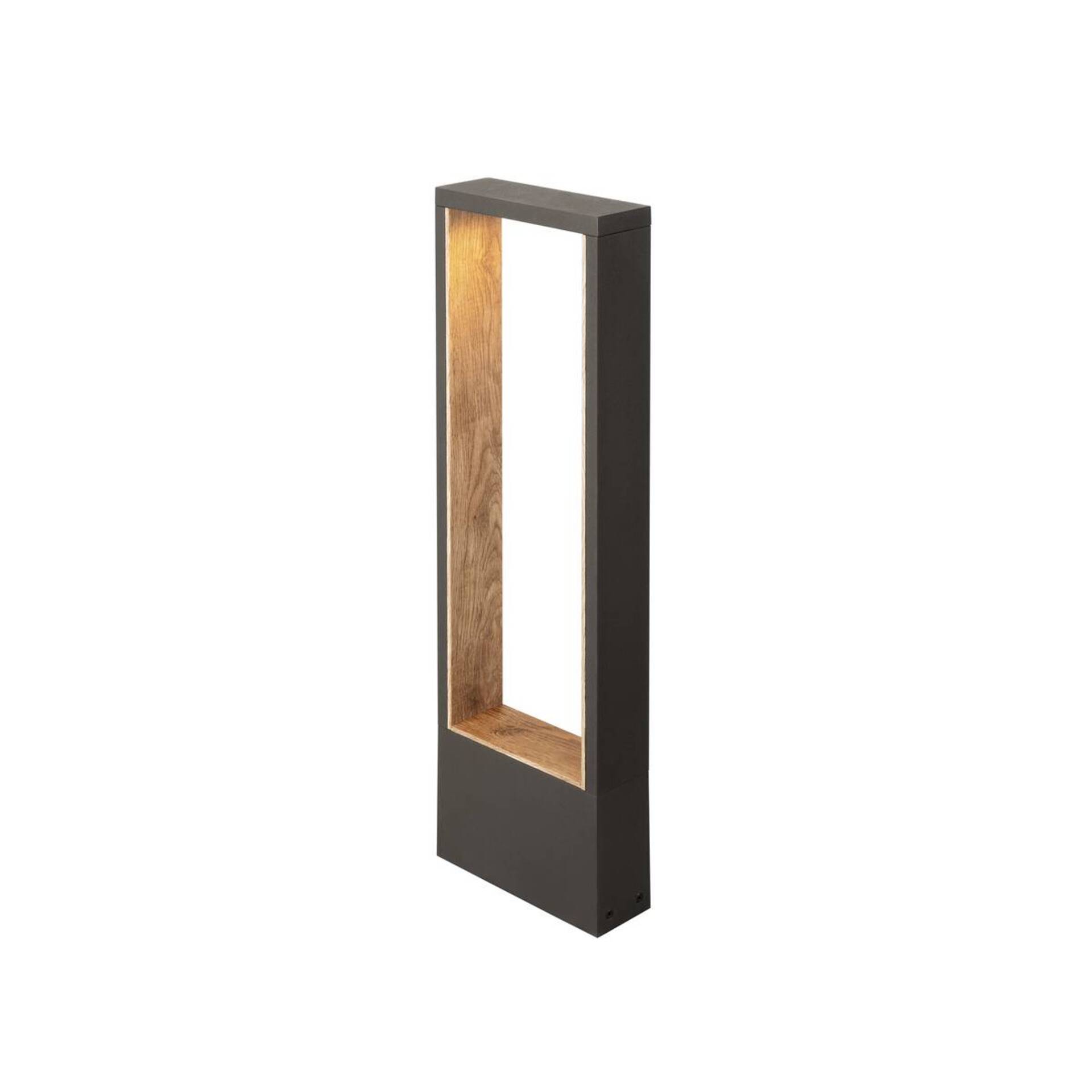 Levně BIG WHITE SLV FLATT II 62 volně stojící svítidlo, PHASE, 2700 K, IP65, čtvercové, antracit / hnědá 1010105