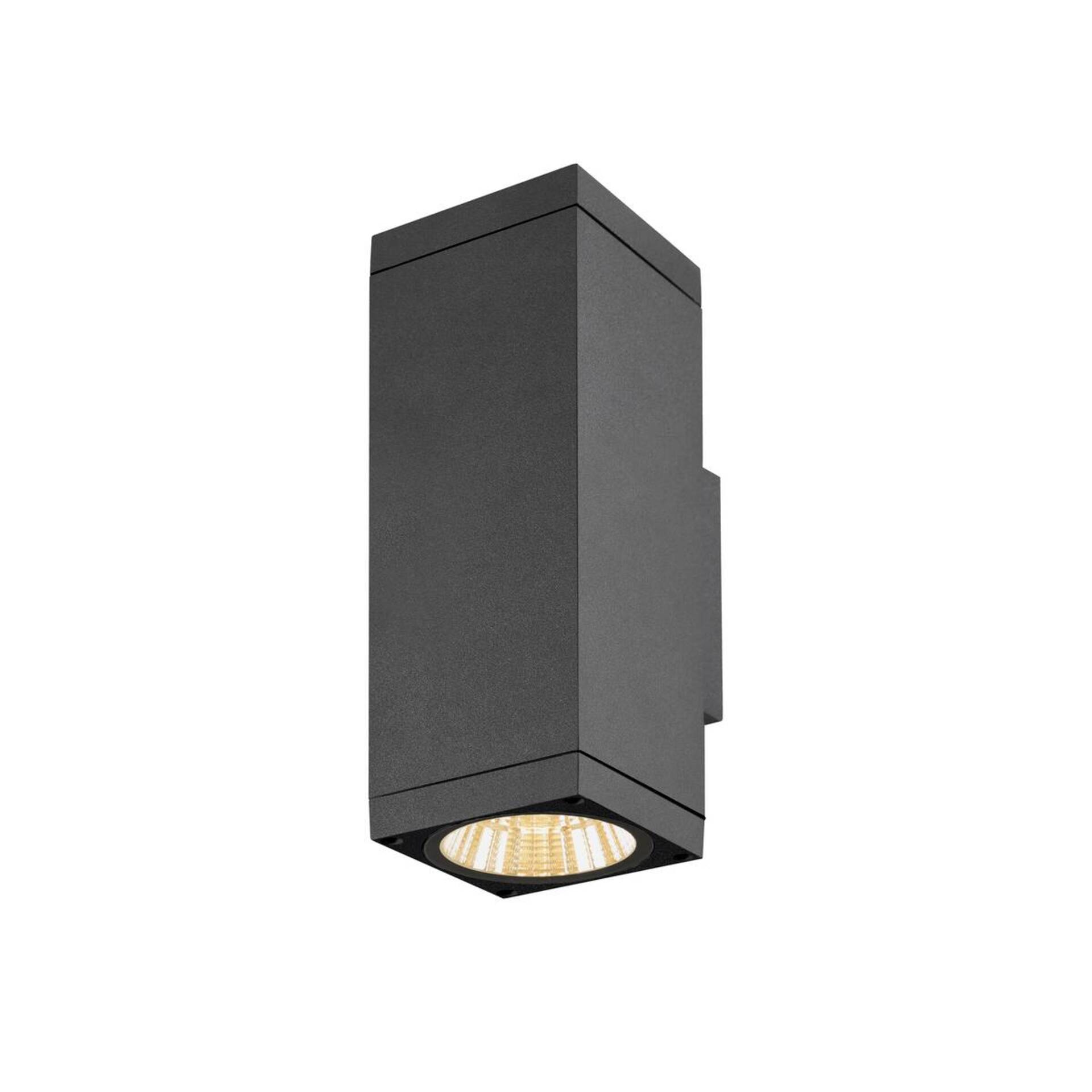 Levně BIG WHITE SLV THEO PRO L nástěnné svítidlo pro povrchovou montáž, jednoduché, DALI, P1, obdélníkové, 2700 K, 10 W, 24°, antracitové 1010185