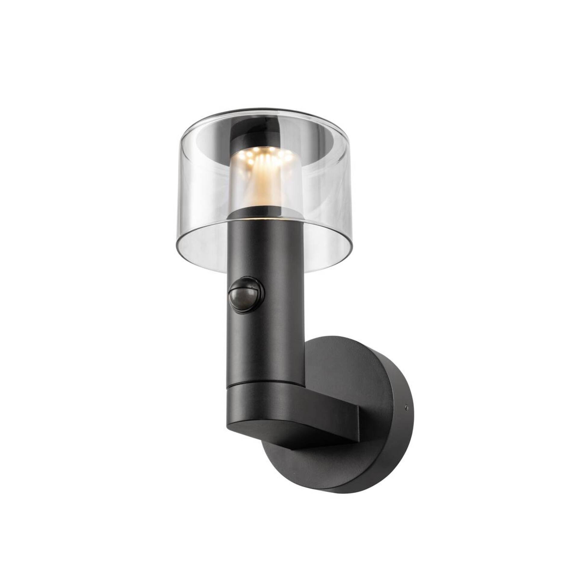 Levně BIG WHITE SLV TAHA II nástěnné svítidlo pro povrchovou montáž, SENSOR, 2200/2700 K, max. 10 W, černá 1010196
