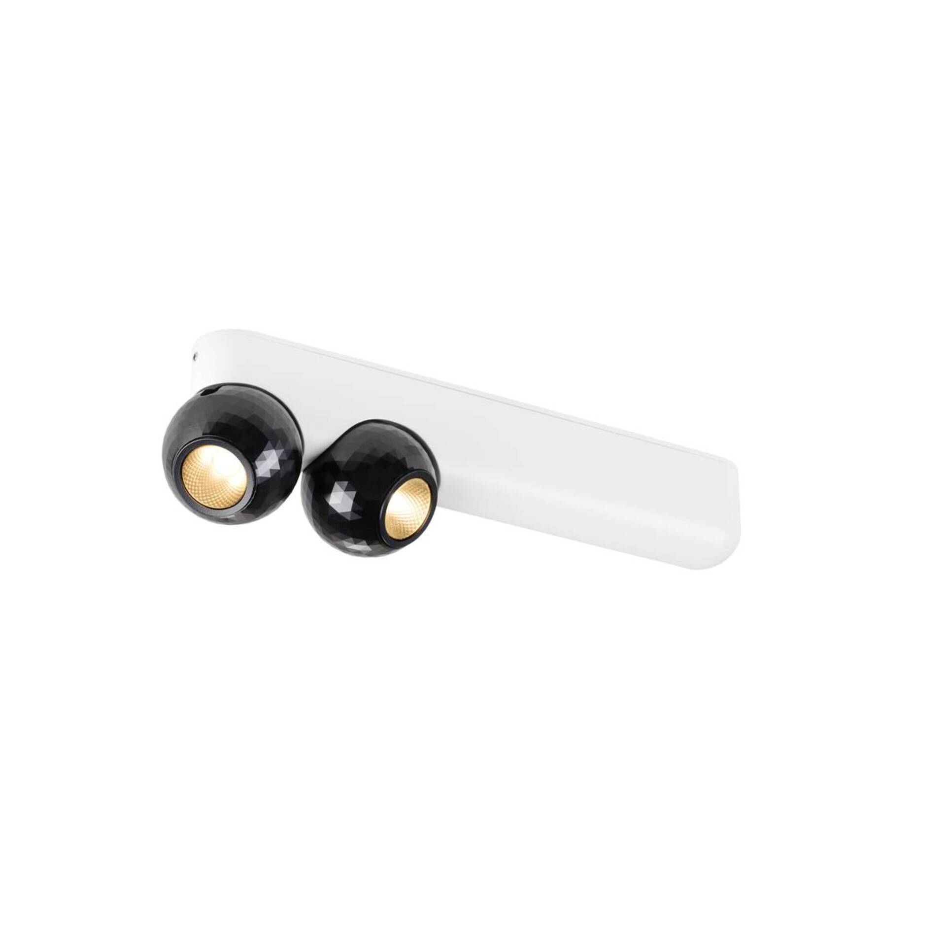 Levně BIG WHITE SLV DYSKO Přisazené nástěnné a stropní svítidlo, dvojité, PHASE, 2700K, 13 W, 36°, bílé / černé 1010307