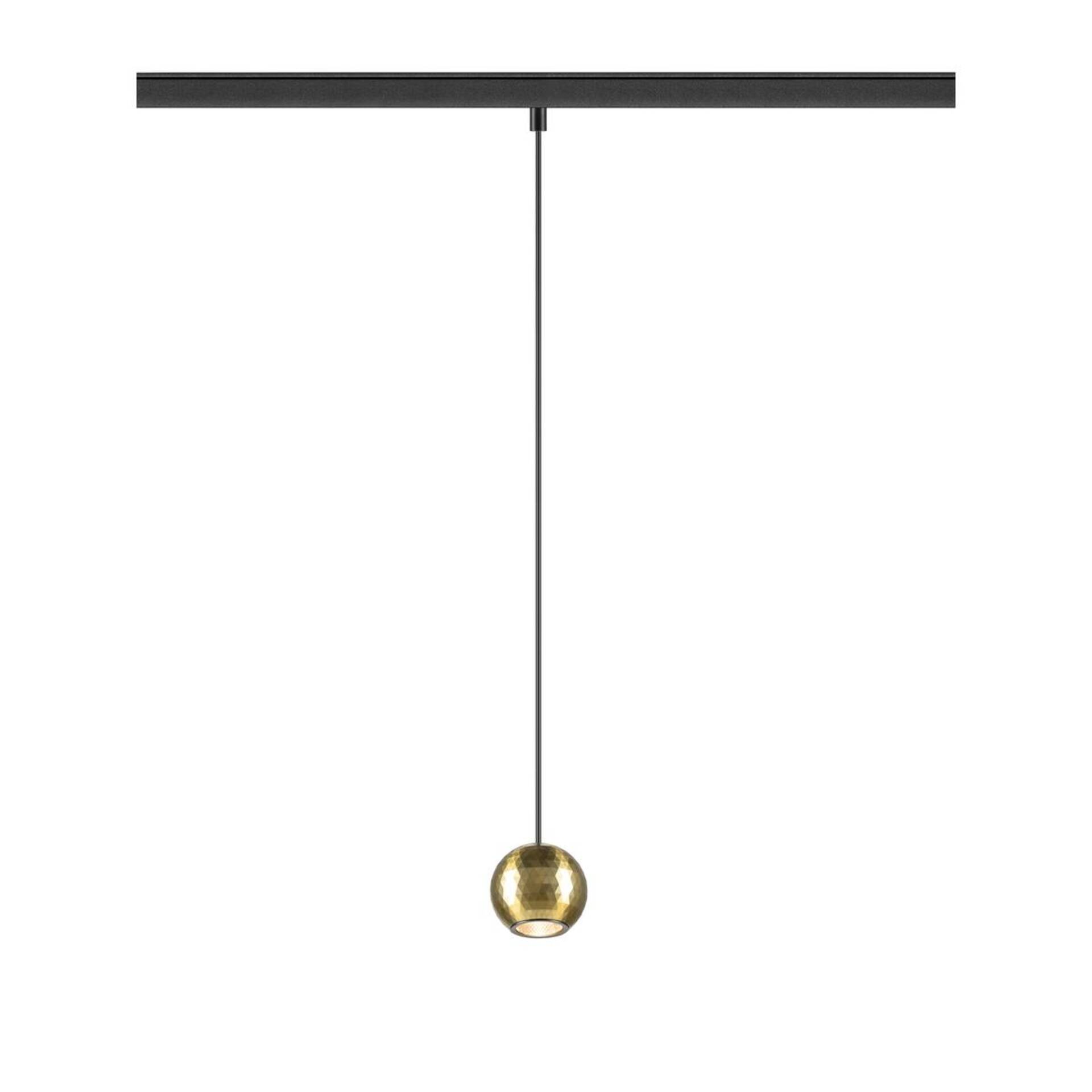 Levně BIG WHITE SLV DYSKO 48V závěsné svítidlo, DALI, závěsná délka 200 cm, 2700K, 36°, černá / zlatá 1010336