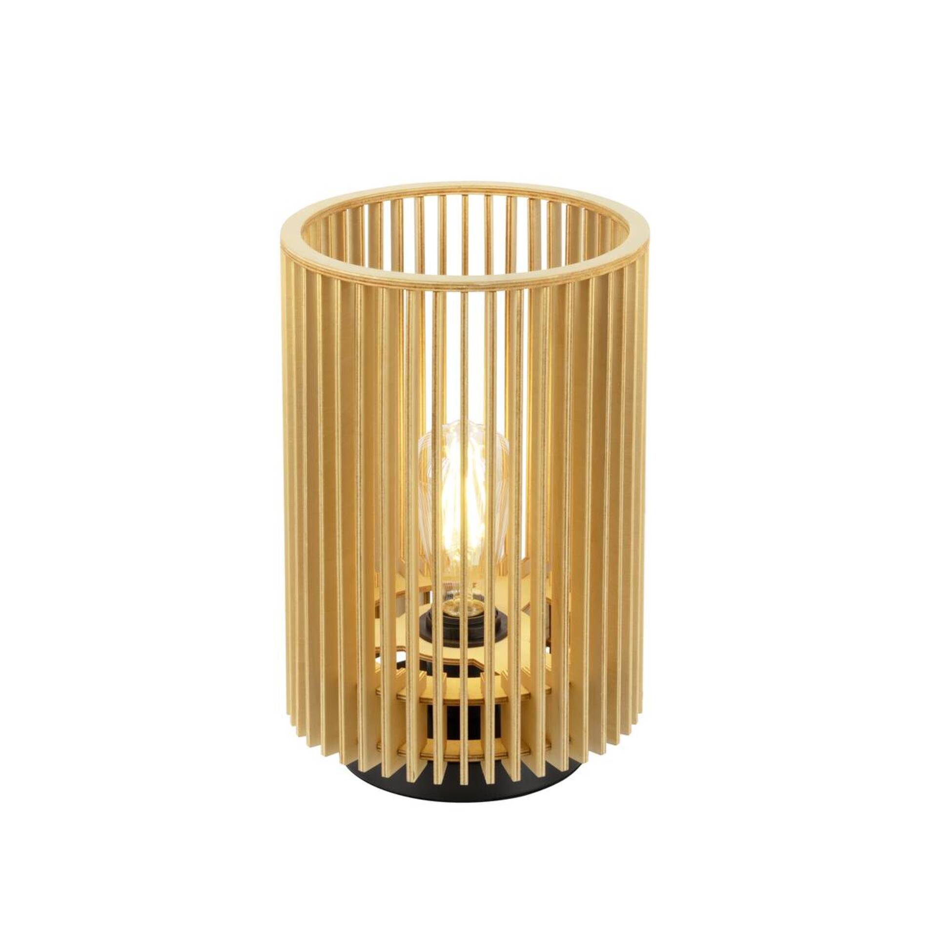 Levně BIG WHITE SLV WUD TL E27, stolní lampa, válcové, 1 x max. 40 W, přírodní 1010402
