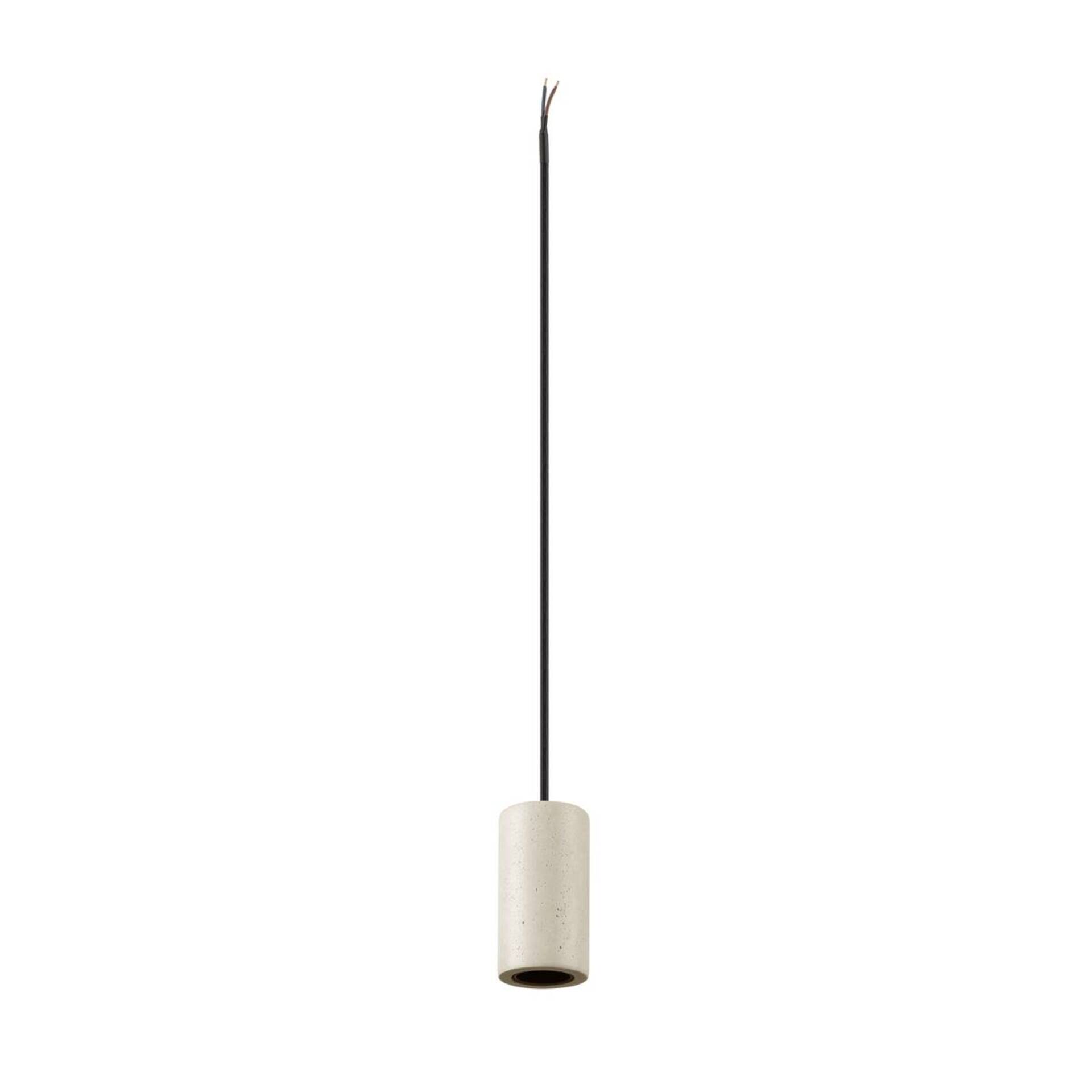 Levně BIG WHITE SLV FITU PD E27, kámen, závěsné svítidlo, délka závěsu 500 cm, otevřená koncovka kabelu, 1 x max. 15 W, béžová 1010418