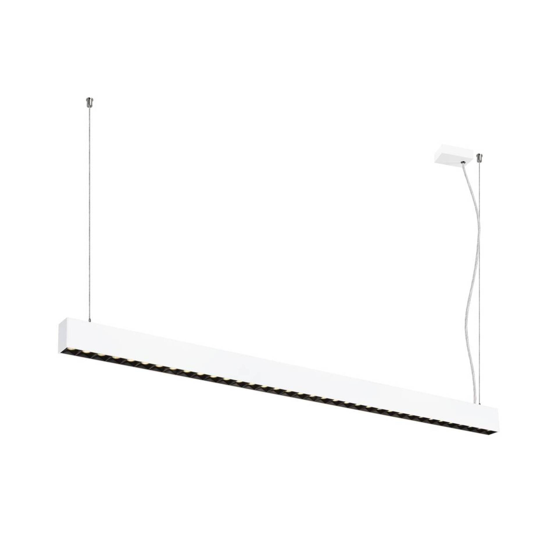 Levně BIG WHITE SLV GLENOS PRO závěsné svítidlo, 1,5 m, DALI, UGR16, délka závěsu 210 cm, 3000K, 75°, bílá / černá 1010513